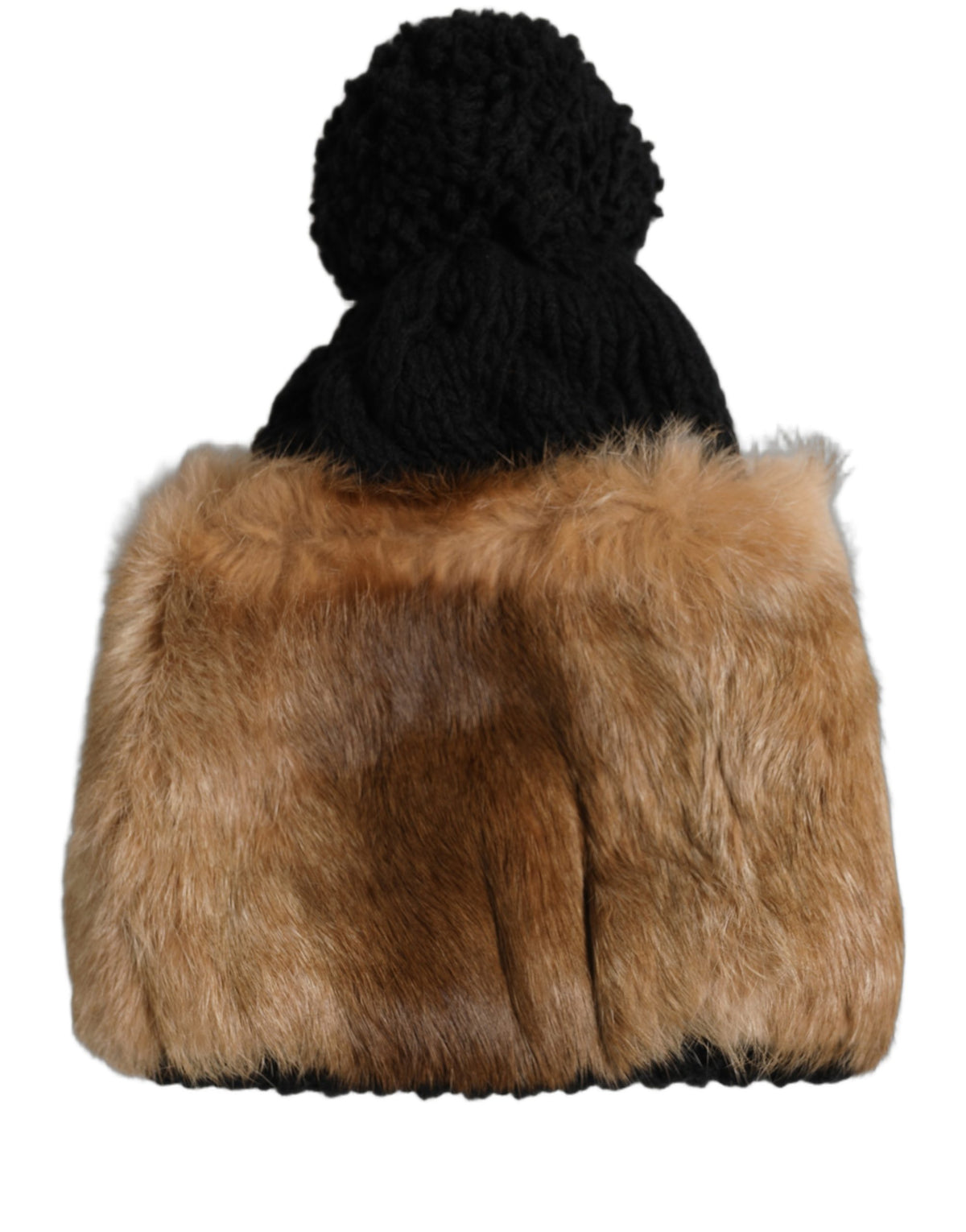 Dolce & Gabbana Luxury Rabbit Fur Beanie Hat for Timeless Elegance