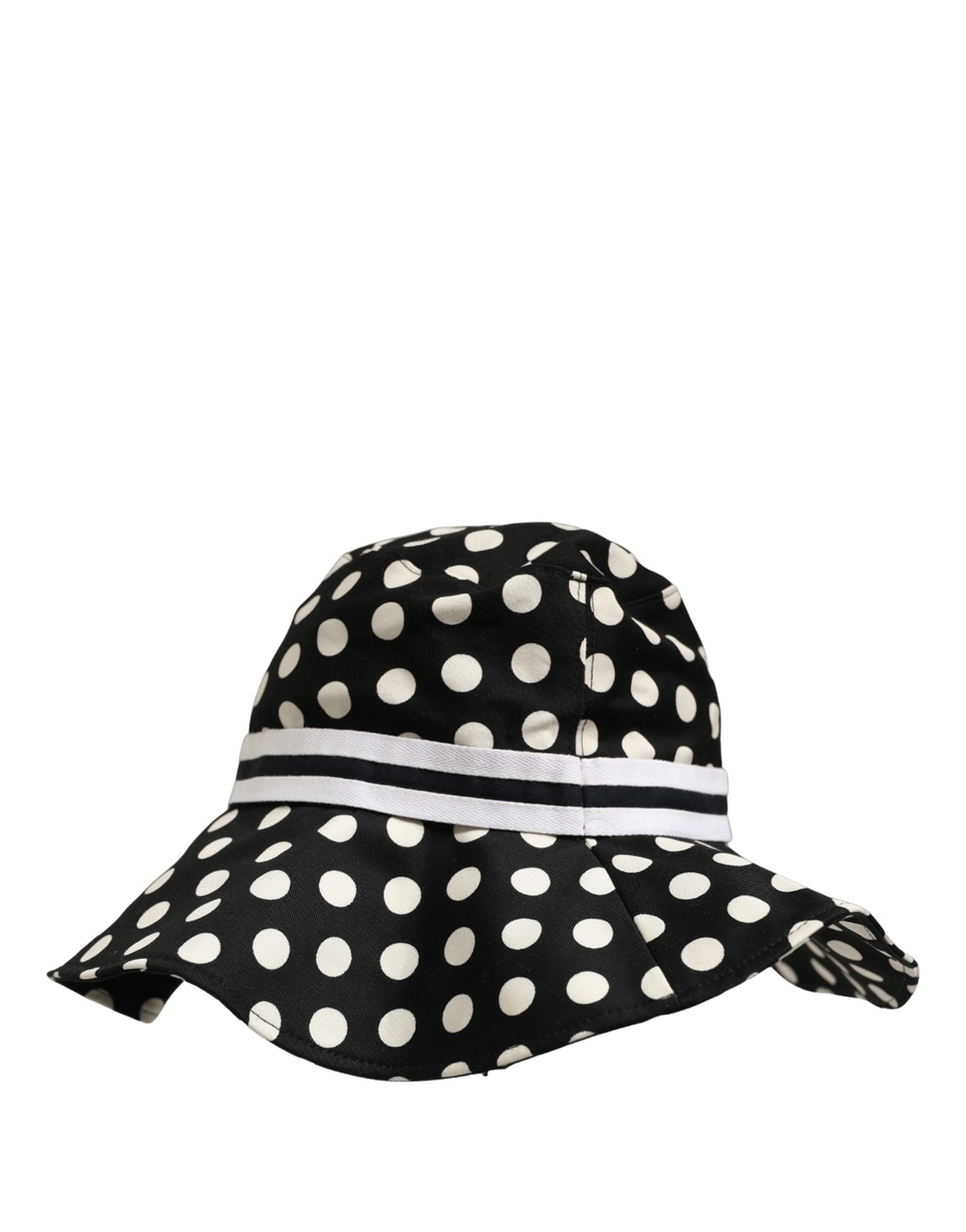 Dolce & Gabbana Polka Dot Cotton Bucket Hat - Timeless Luxury