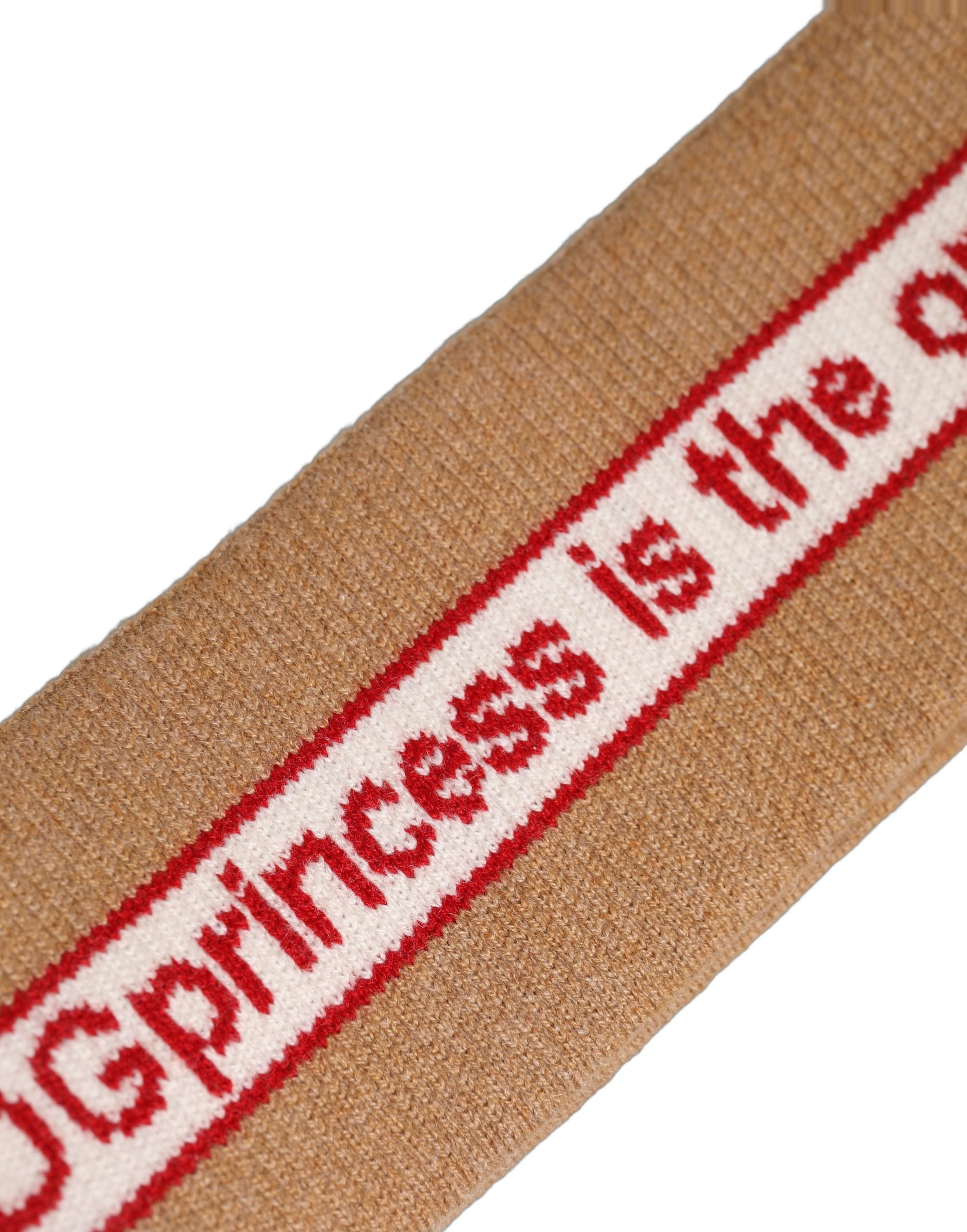 Dolce & Gabbana Beige Cashmere Knitted Headband - Timeless Luxury