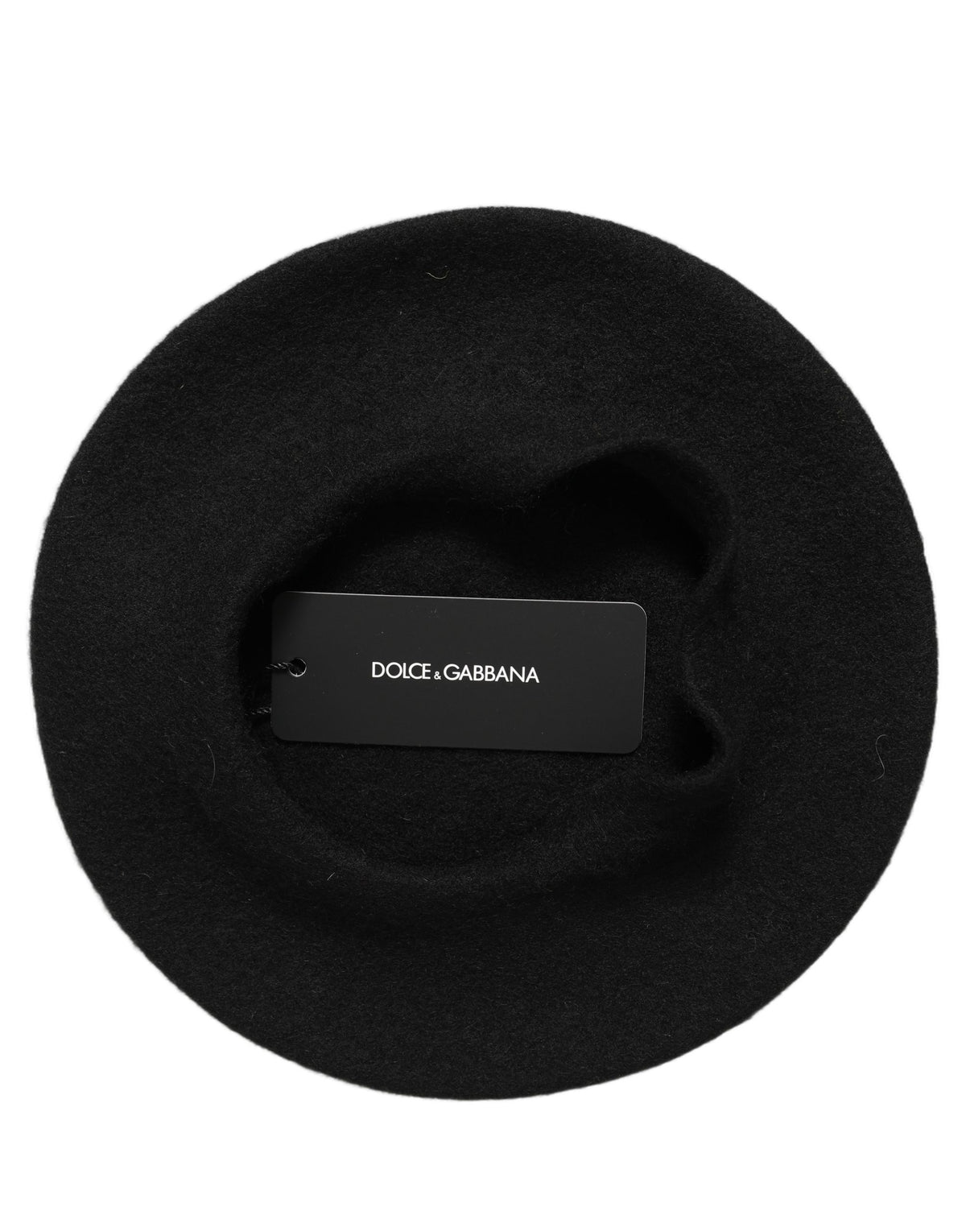 Dolce & Gabbana Black Wool Beret - Timeless Luxury Accessory