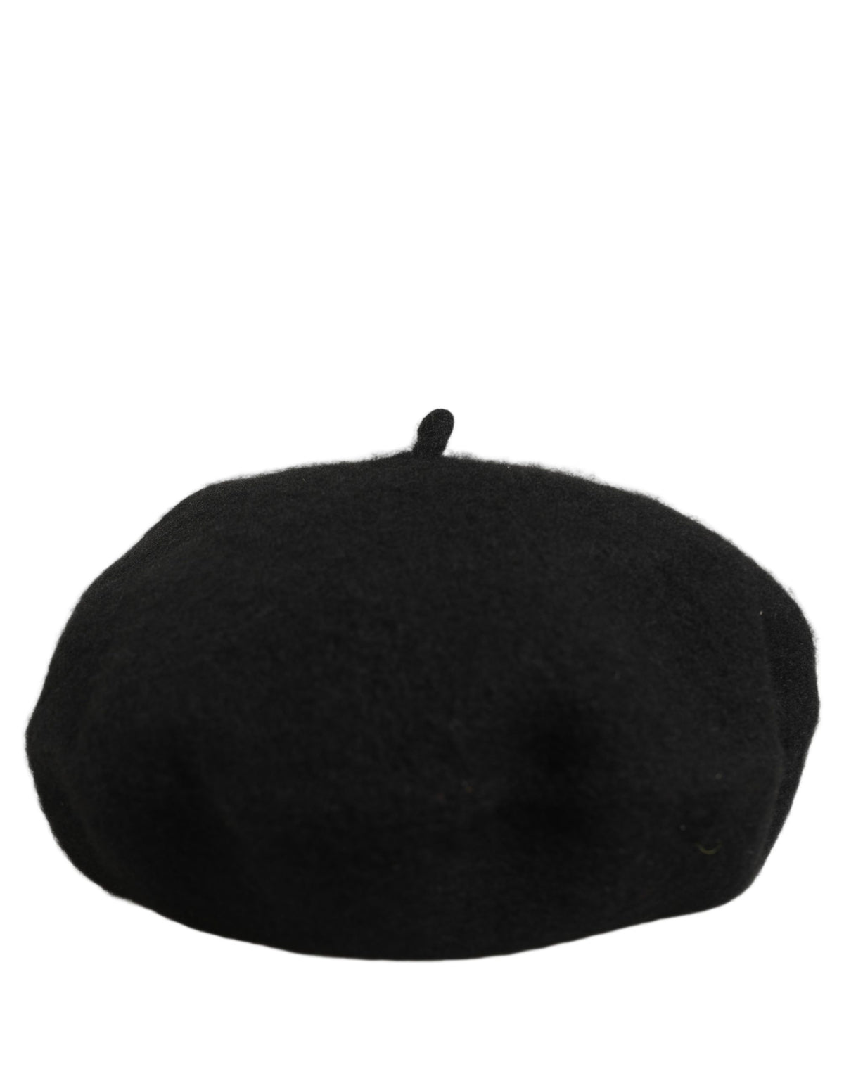 Dolce & Gabbana Black Wool Beret Capello Hat - Timeless Luxury