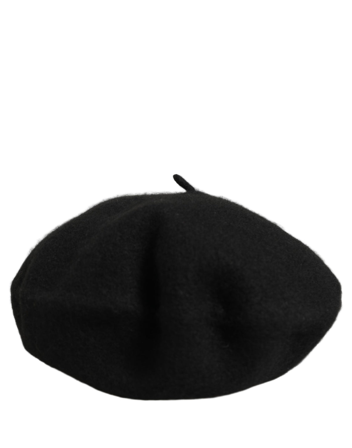 Dolce & Gabbana Black Wool Beret - Timeless Luxury Accessory