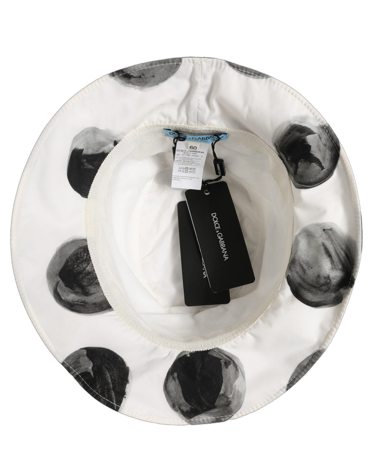 Dolce & Gabbana Polka Dot Cotton Bucket Hat for Timeless Elegance