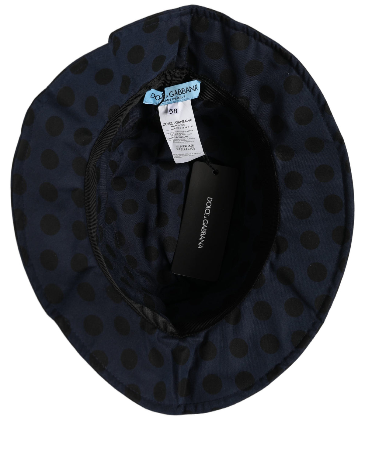 Dolce & Gabbana Polka Dot Cotton Bucket Hat - Timeless Luxury
