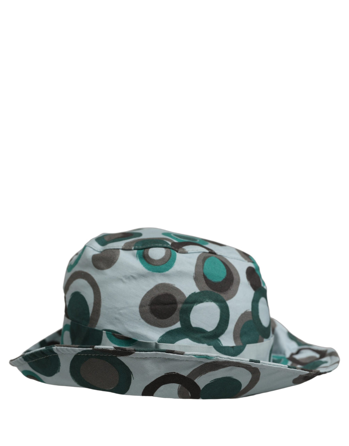 Dolce & Gabbana Teal Cotton Polka Dot Bucket Hat - Luxury Elegance