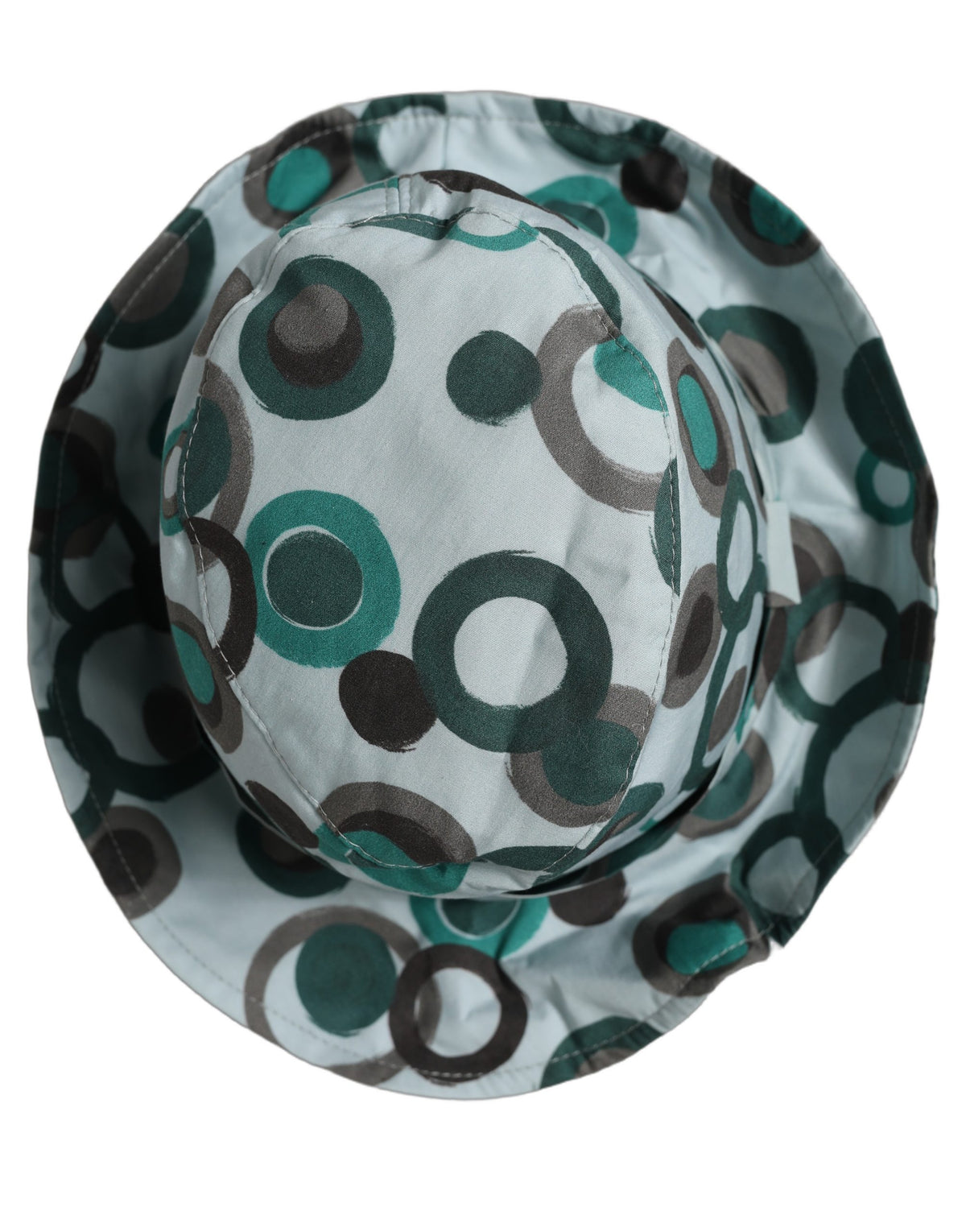Dolce & Gabbana Teal Cotton Polka Dot Bucket Hat - Luxurious Elegance