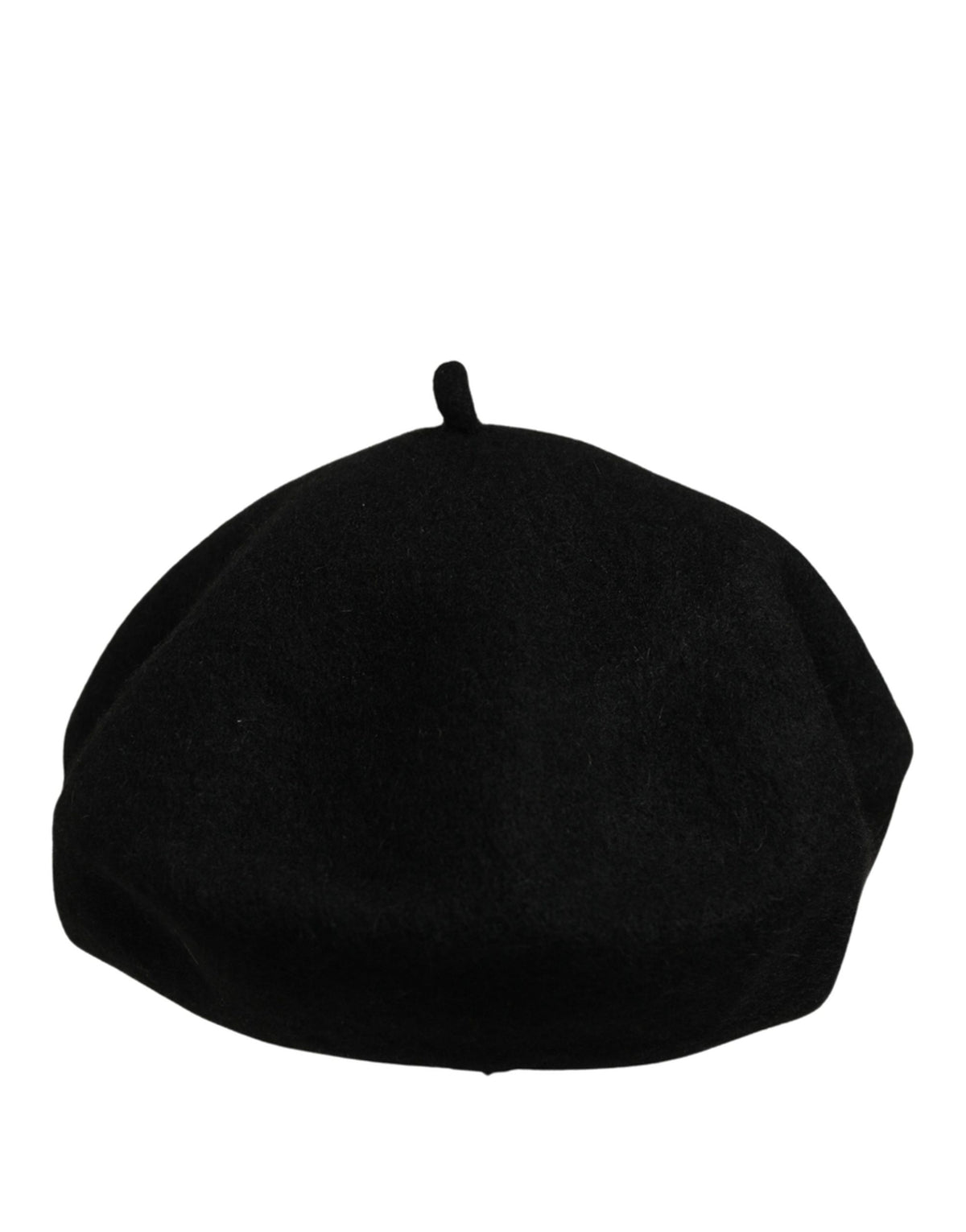 Dolce & Gabbana Black Wool Beret Hat - Timeless Luxury Accessory