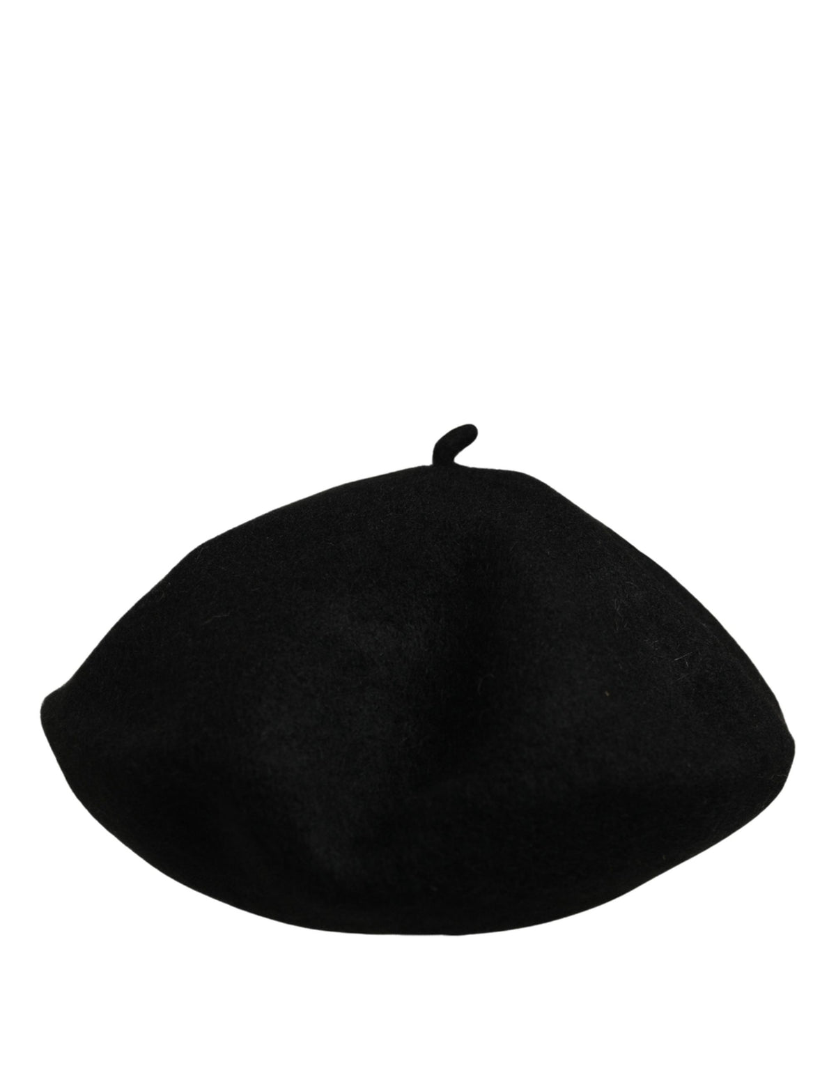 Dolce & Gabbana Black Wool Beret Hat - Timeless Luxury Accessory