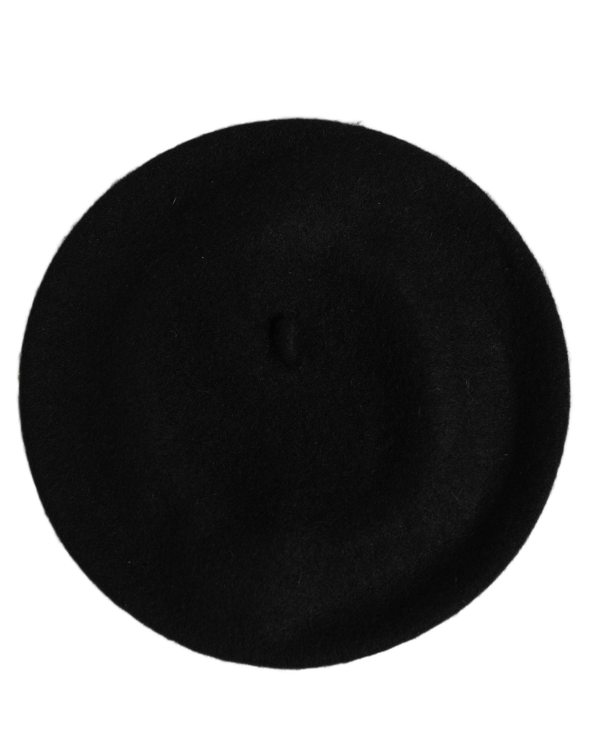 Dolce & Gabbana Black Wool Beret Hat - Timeless Luxury Accessory