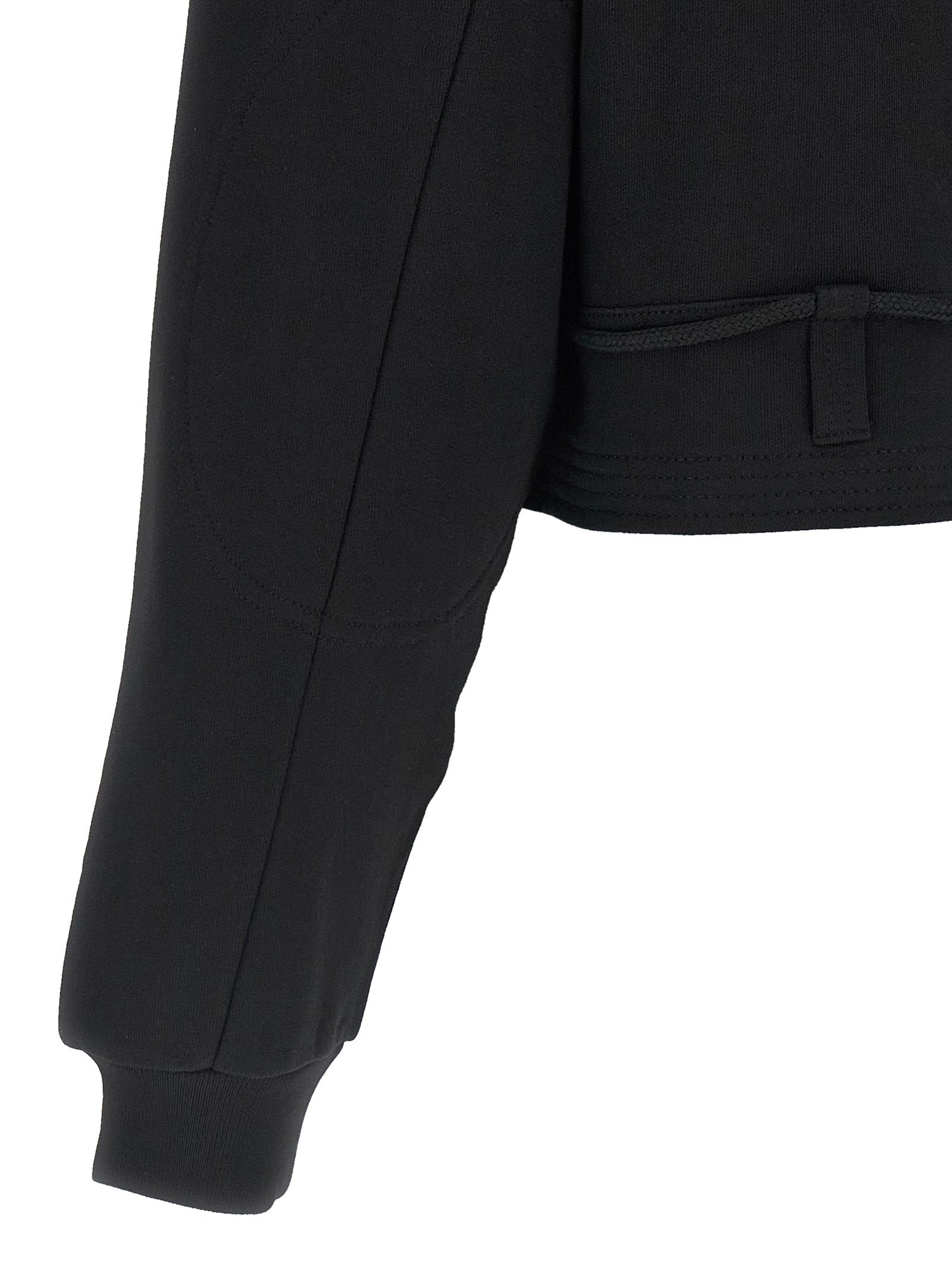 Dries Van Noten Black Cotton Sweatshirt - Avant-Garde Luxury