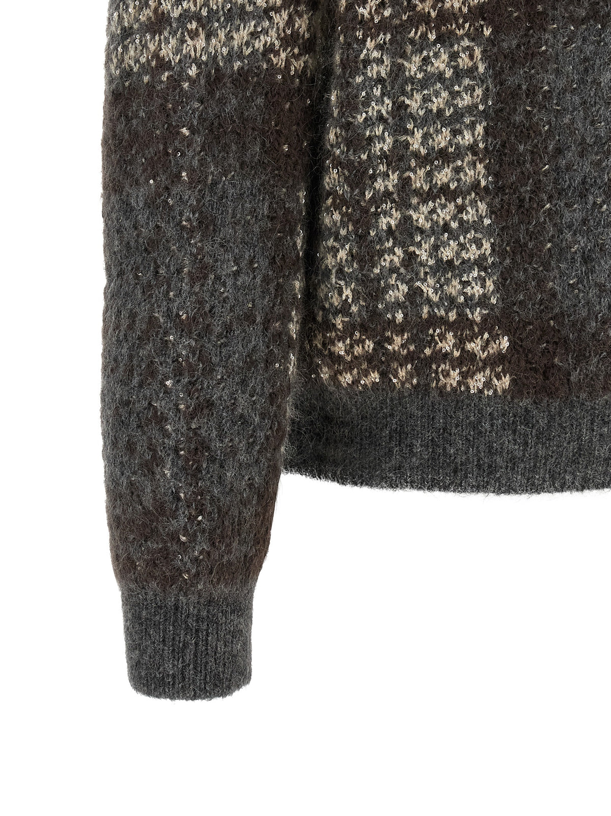 Brunello Cucinelli Gray Fabric Cardigan – Exquisite Luxury Knitwear