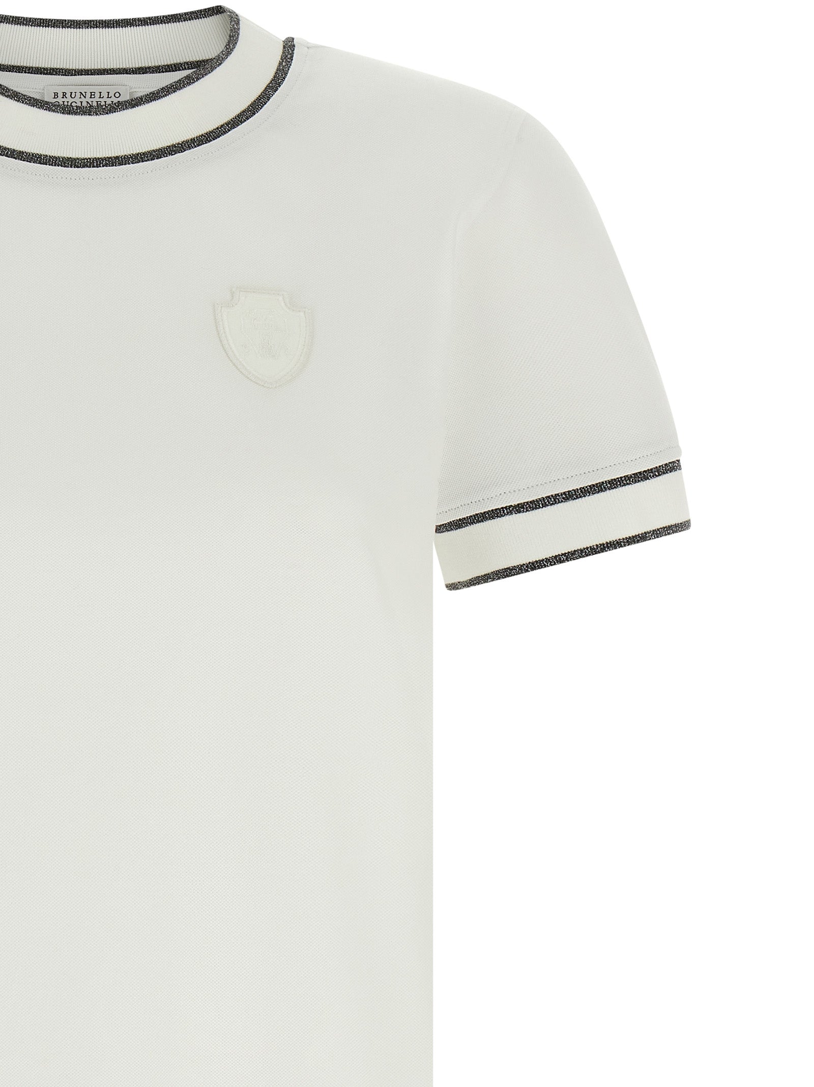 Brunello Cucinelli White Cotton T-Shirt - Elevate Everyday Elegance