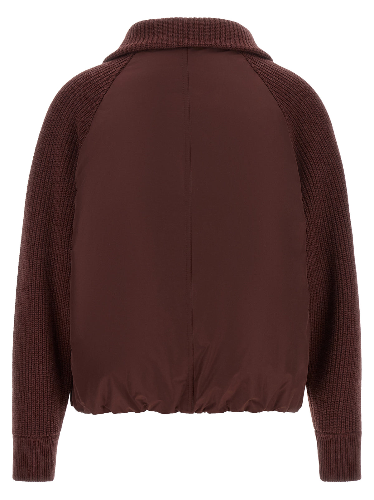 Elevate your wardrobe with the Brunello Cucinelli Bordeaux Cotton Bomber, where luxurious materials and exquisite craftsmanship redefine contemporary elegance for discerning individuals.