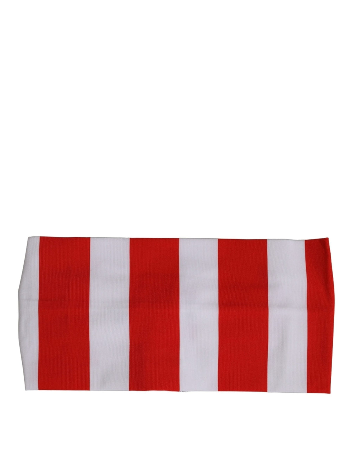 Dolce & Gabbana Red White Stripes Head Wrap - Timeless Luxury