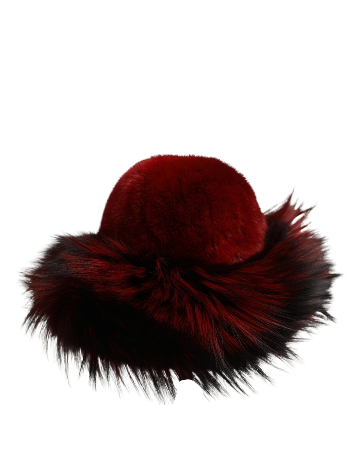Dolce & Gabbana Red Fox Mink Fur Bucket Hat - Exquisite Luxury