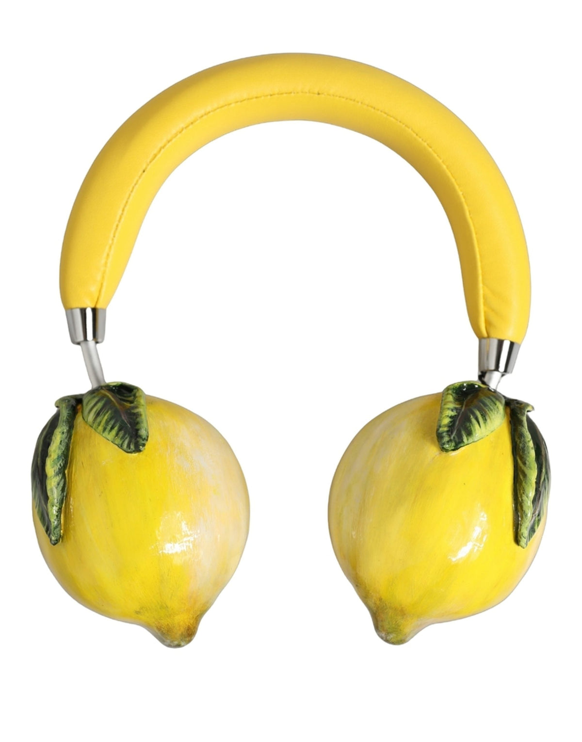 Dolce & Gabbana Lemon Leather Headset: Exquisite Luxury Accessory