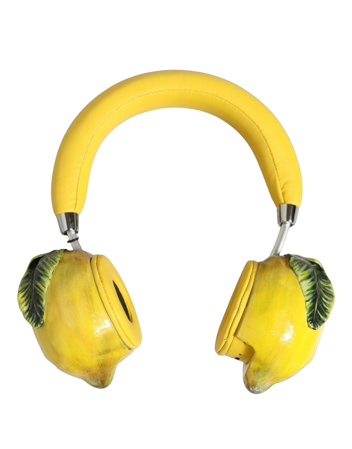 Dolce & Gabbana Lemon Leather Headset: Exquisite Luxury Accessory