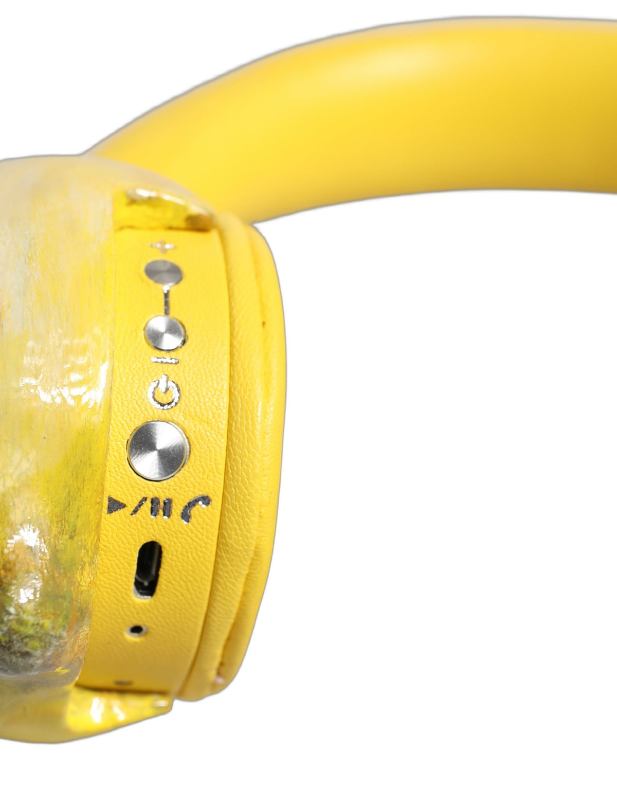 Dolce & Gabbana Yellow Leather Headset: Exquisite Luxury Accessory