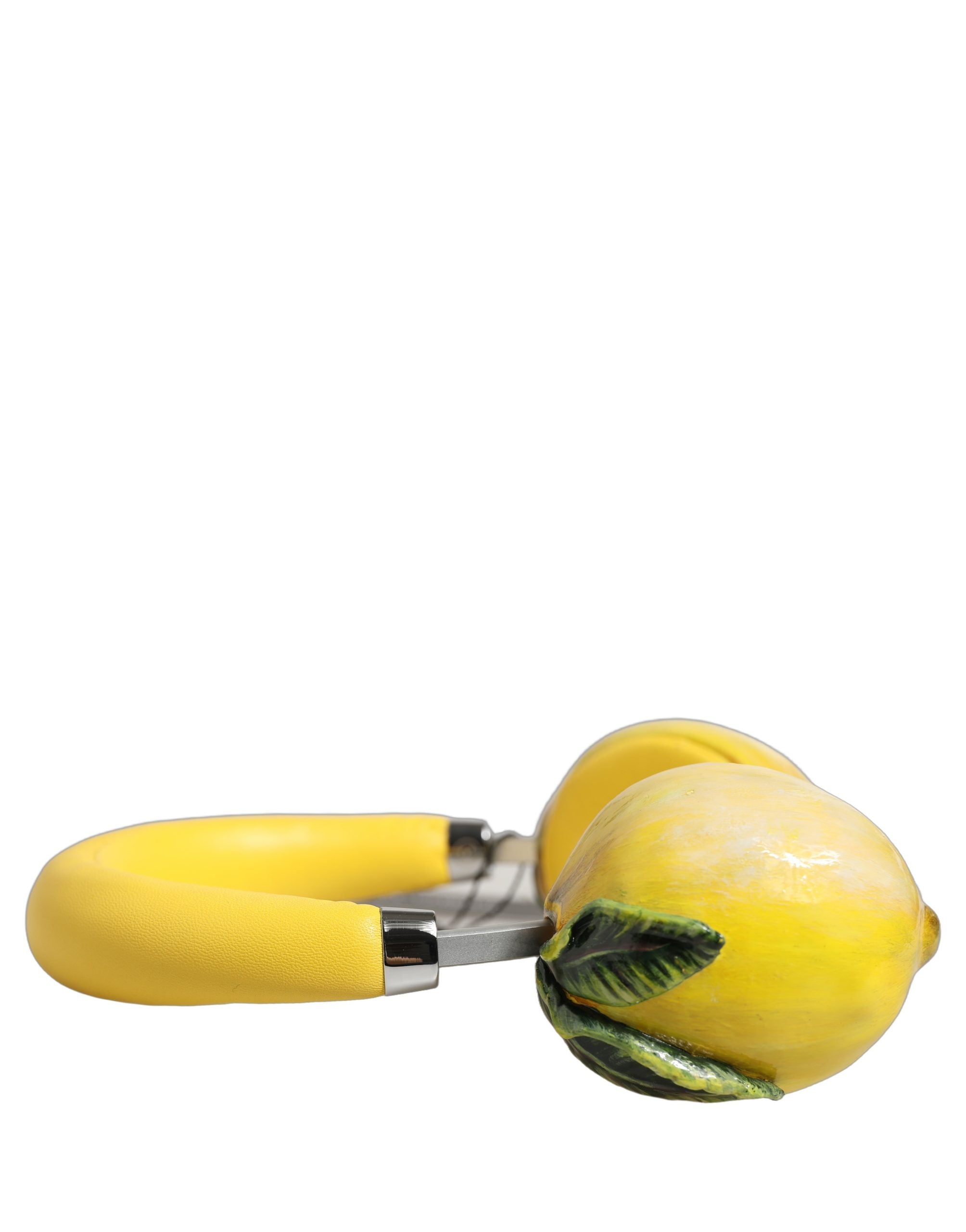 Dolce & Gabbana Lemon Leather Headset - Luxurious Design