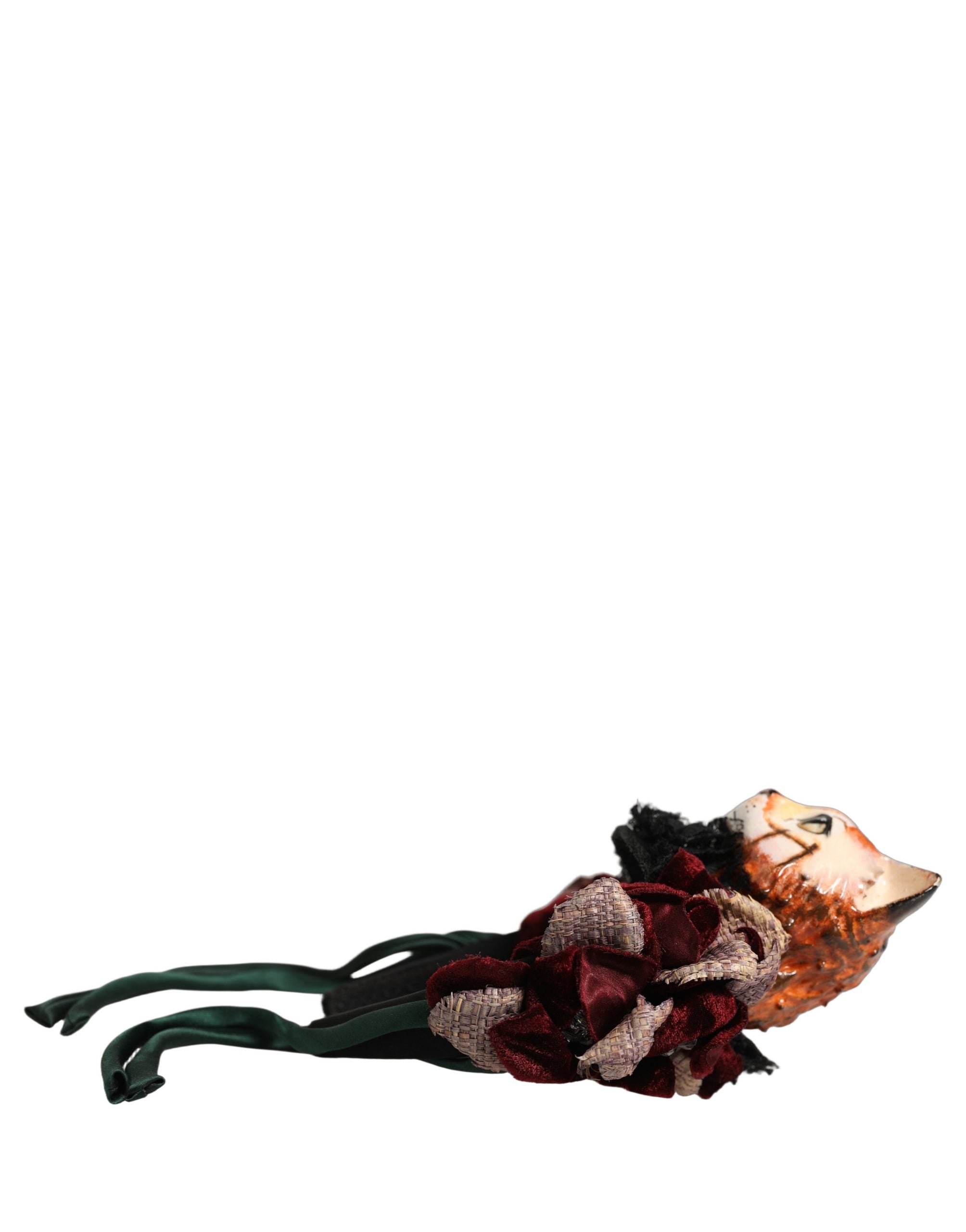 Dolce & Gabbana Multicolor Bengal Cat Silk Headband - Luxe Elegance