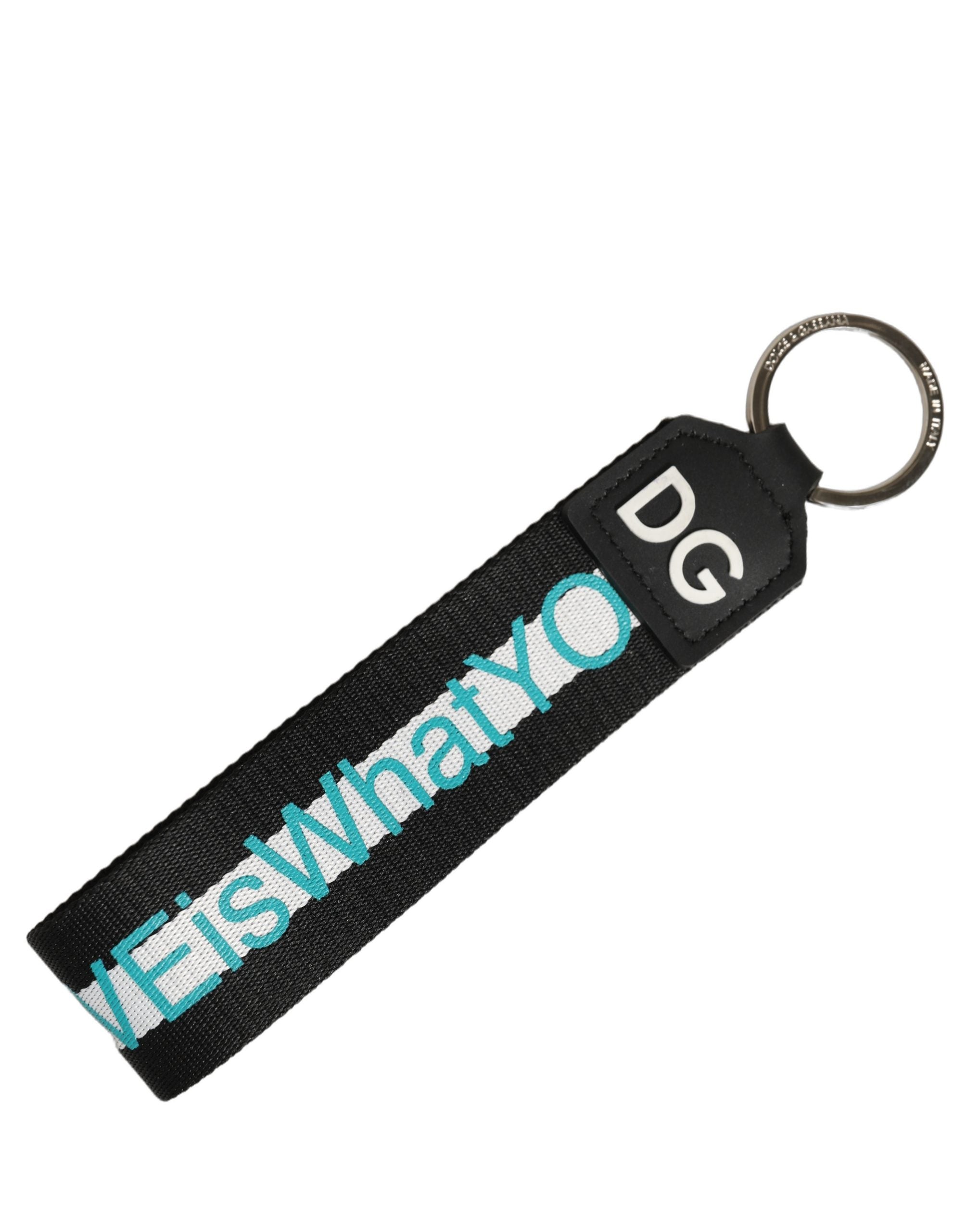 Dolce & Gabbana Multicolor Logo Keyring - Luxury Italian Accessory