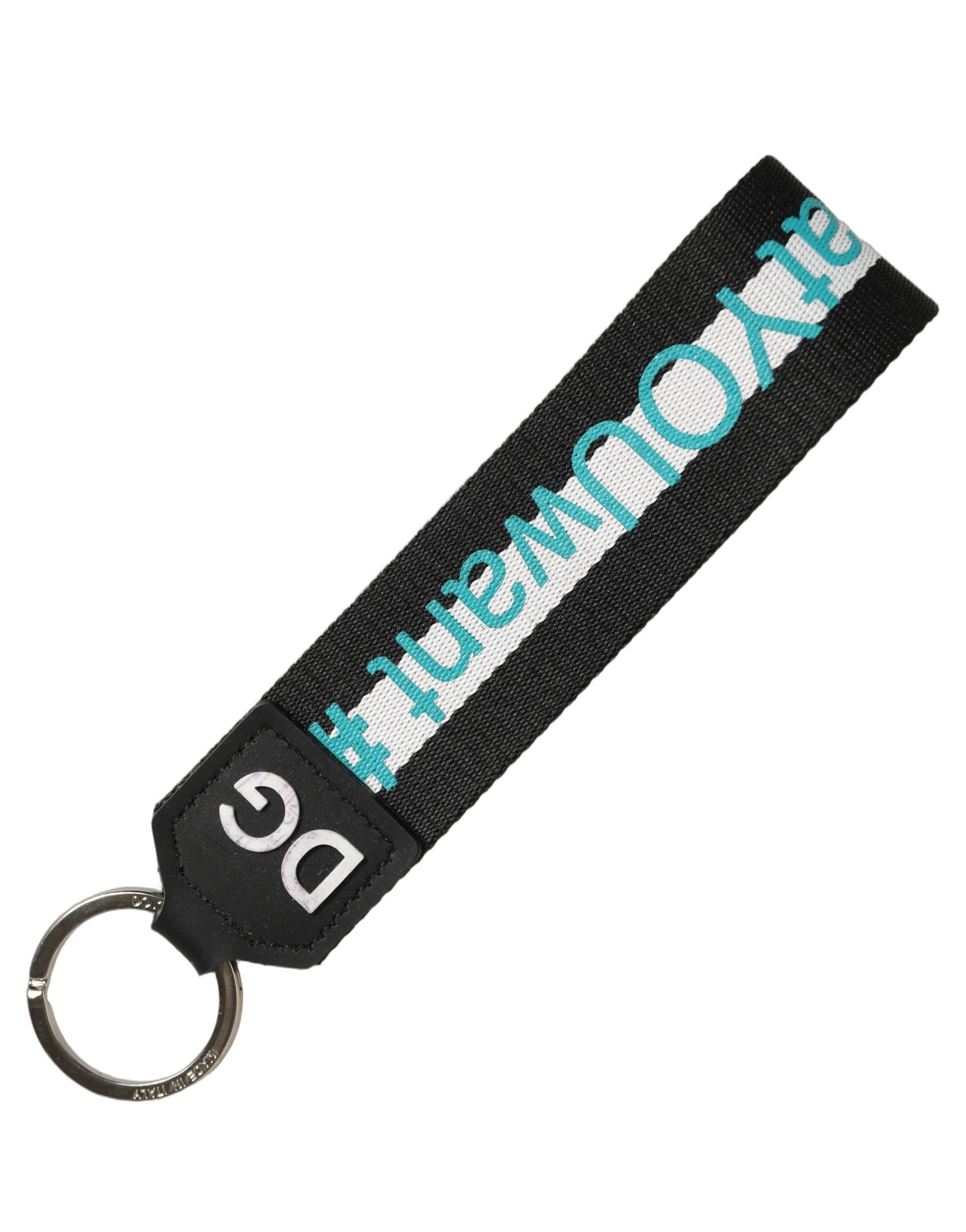 Dolce & Gabbana Multicolor Logo Keychain - Exquisite Italian Craftsmanship
