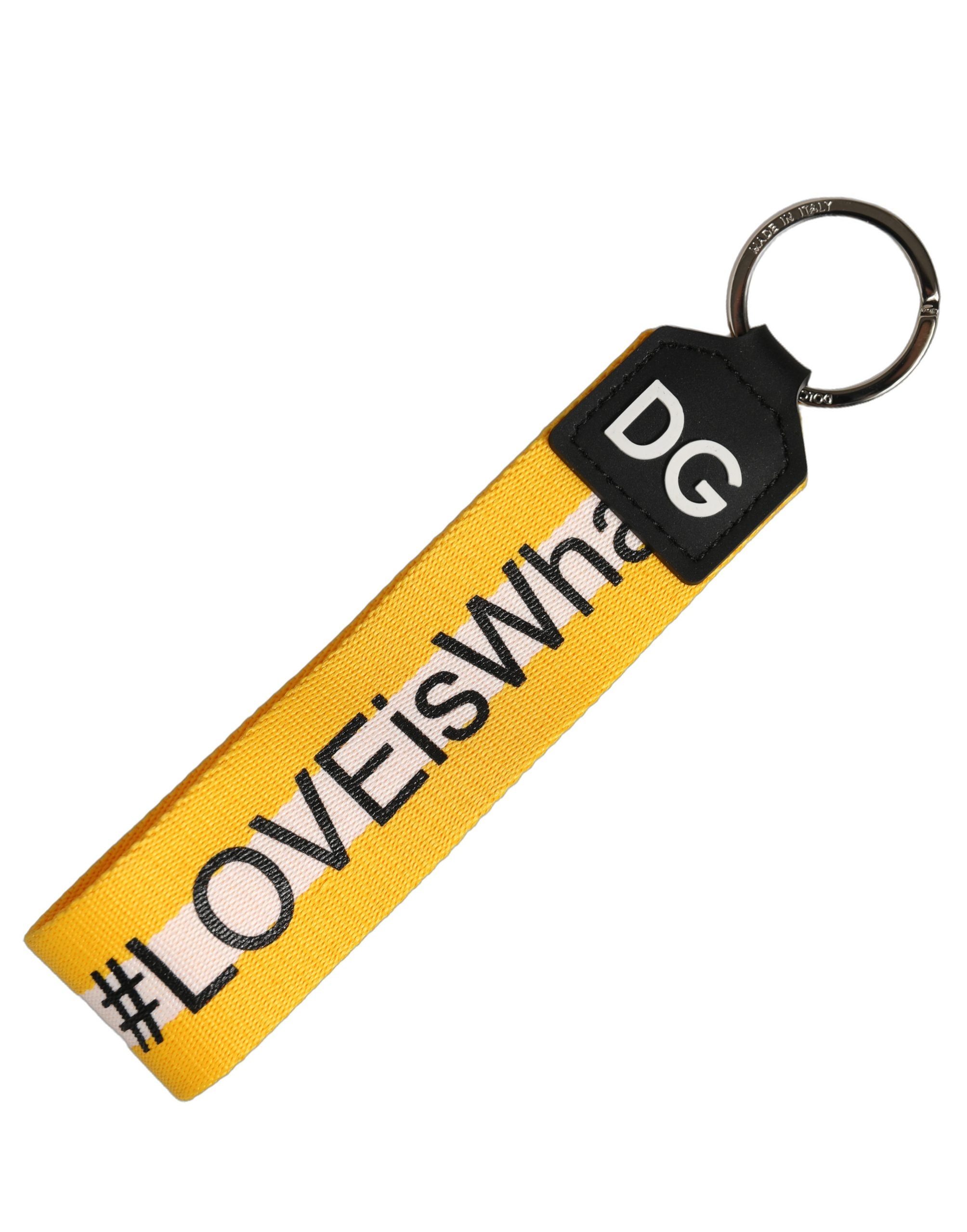 Dolce & Gabbana Multicolor Logo Keychain - Timeless Luxury Accessory