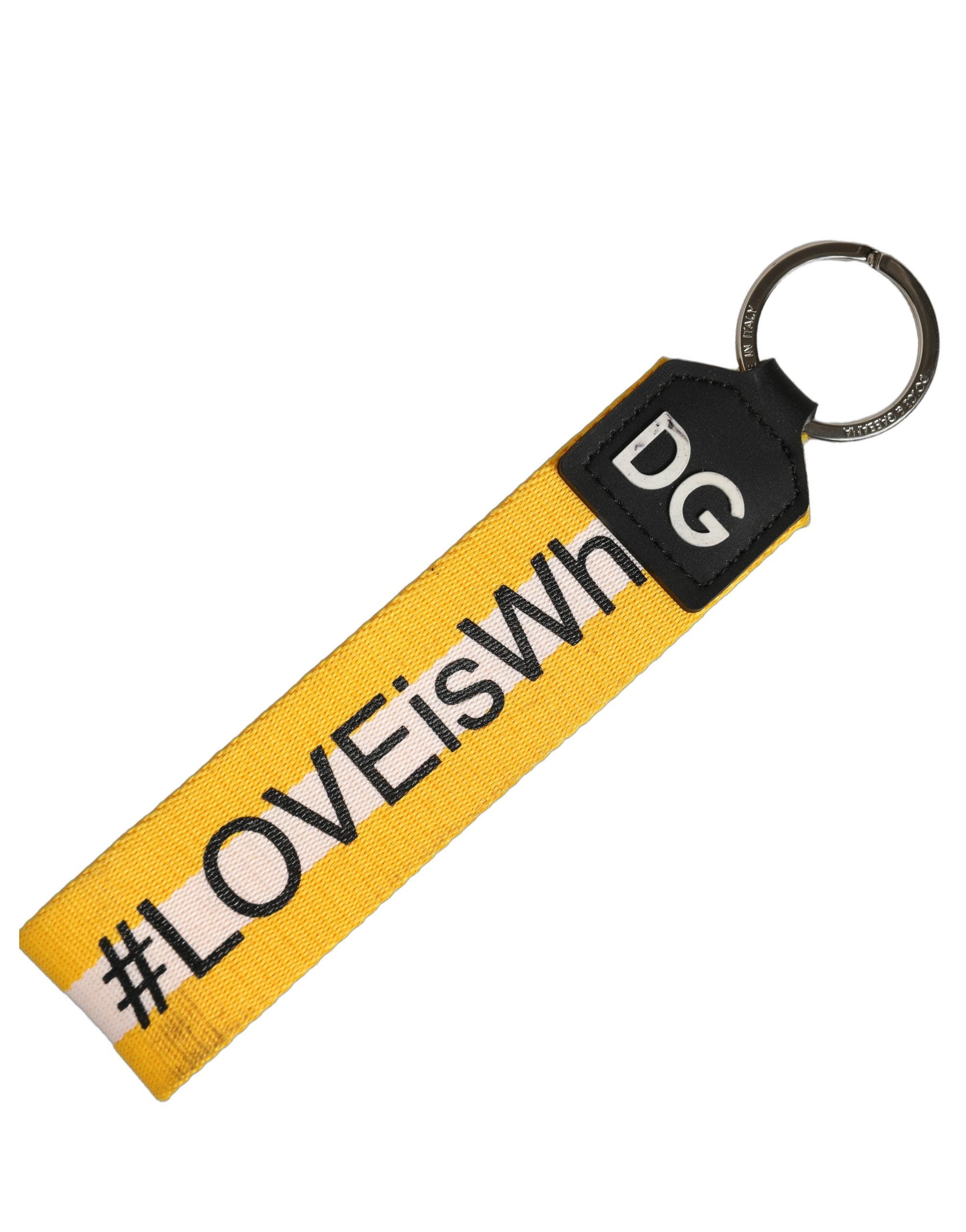 Dolce & Gabbana Multicolor Logo Keyring - Exquisite Luxury Accessory