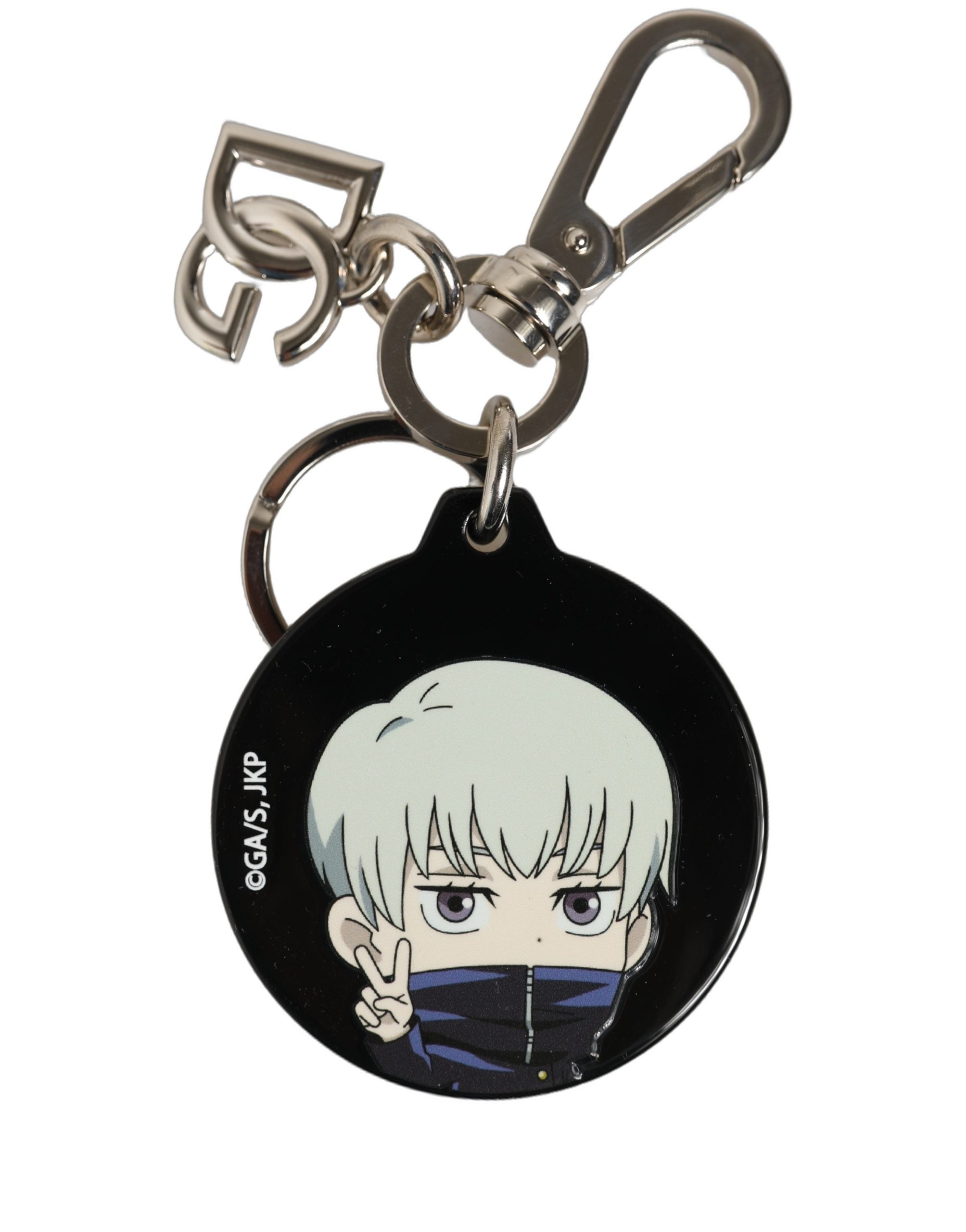 Dolce & Gabbana Black Kaisen Toge Inumaki Keychain - Luxury Accessory
