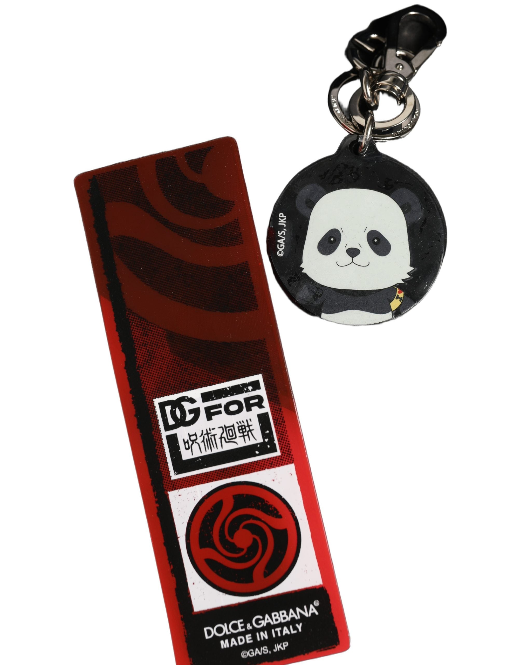 Dolce & Gabbana Black Kaisen Panda Chibi Keychain - Luxury Accessory