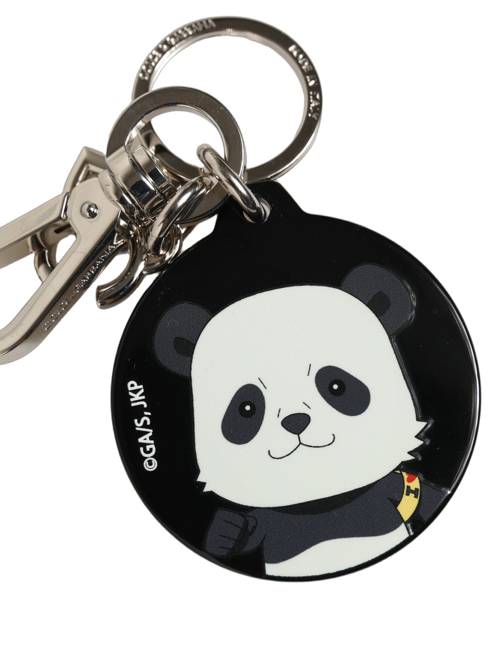 Dolce & Gabbana Black Kaisen Panda Chibi Keychain - Luxury Accessory