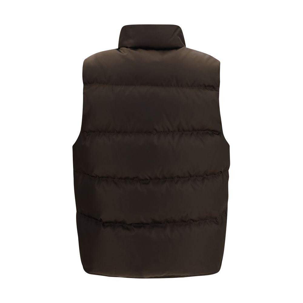 Prada Brown Goose Down Sleeveless Jacket - Timeless Luxury Couture