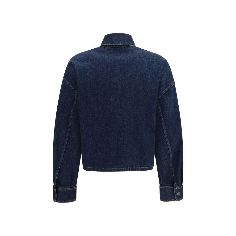Prada Blue Cotton Denim Jacket - Effortless Luxury Redefined