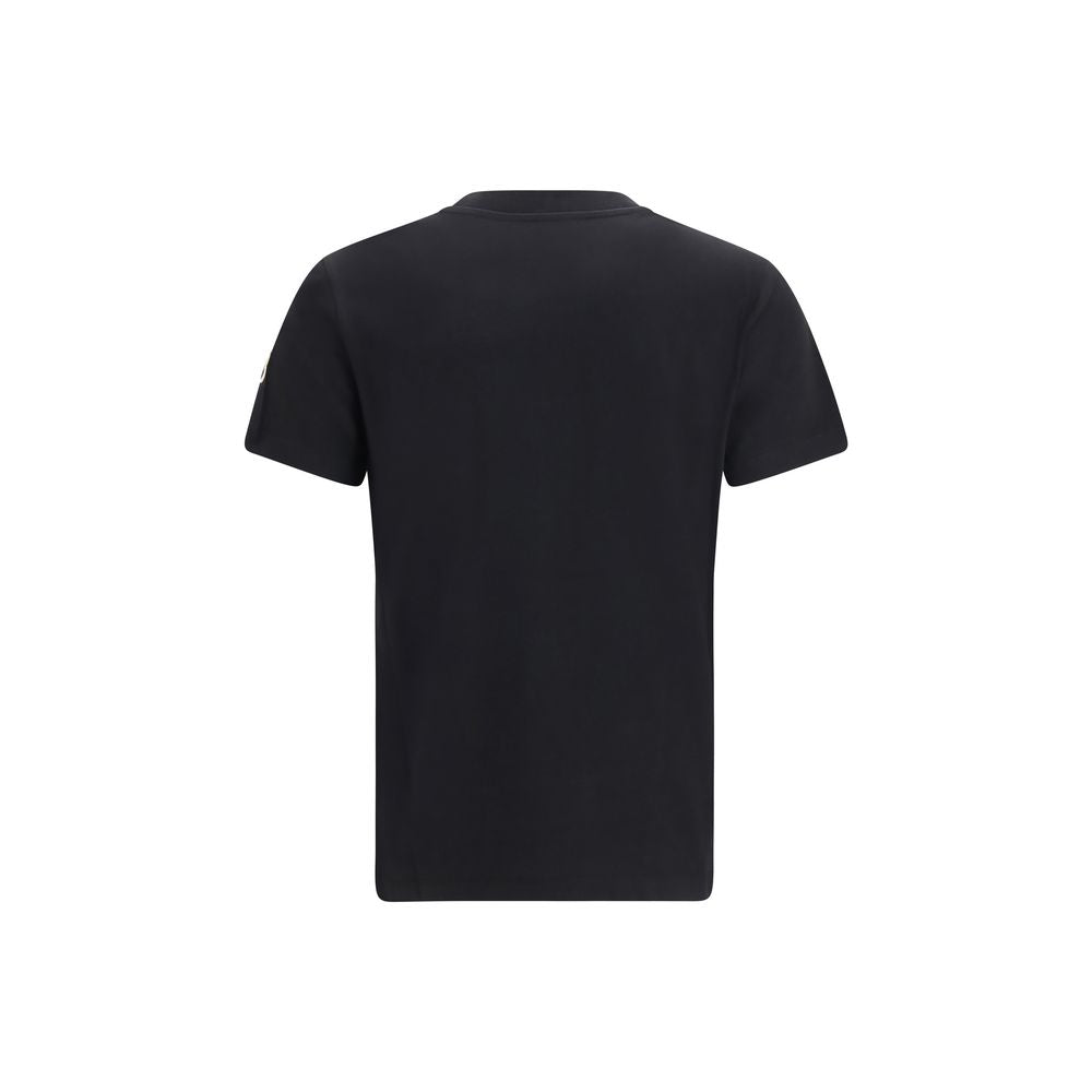 Moncler Black Cotton T-Shirt - Elevate Your Everyday Elegance