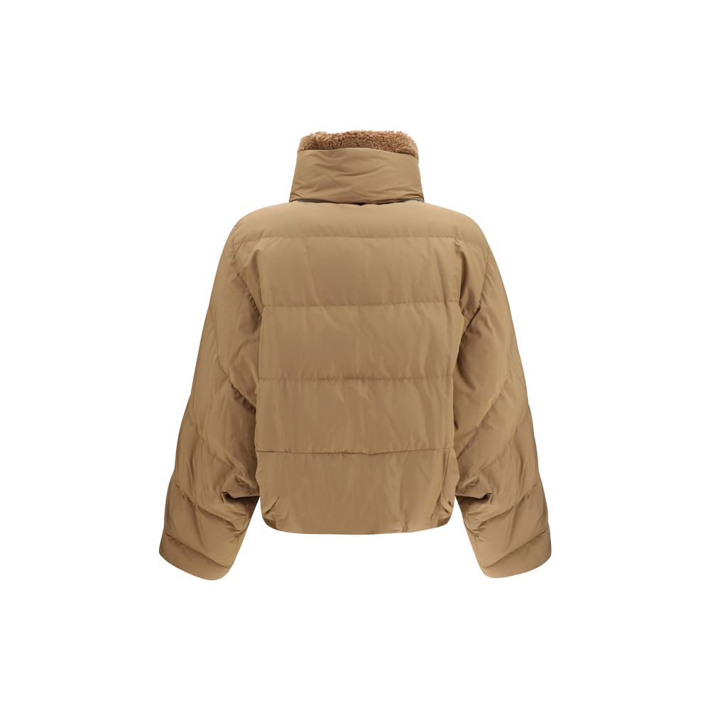 Brunello Cucinelli Beige Goose Down Full-Length Jacket - Luxury Redefined
