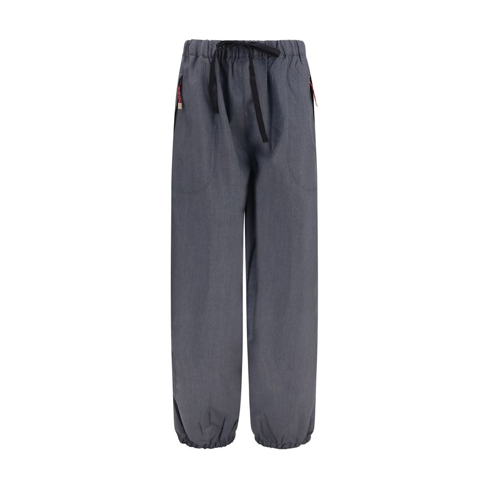 Prada Gray Wool and Mohair Casual Pants - Timeless Elegance