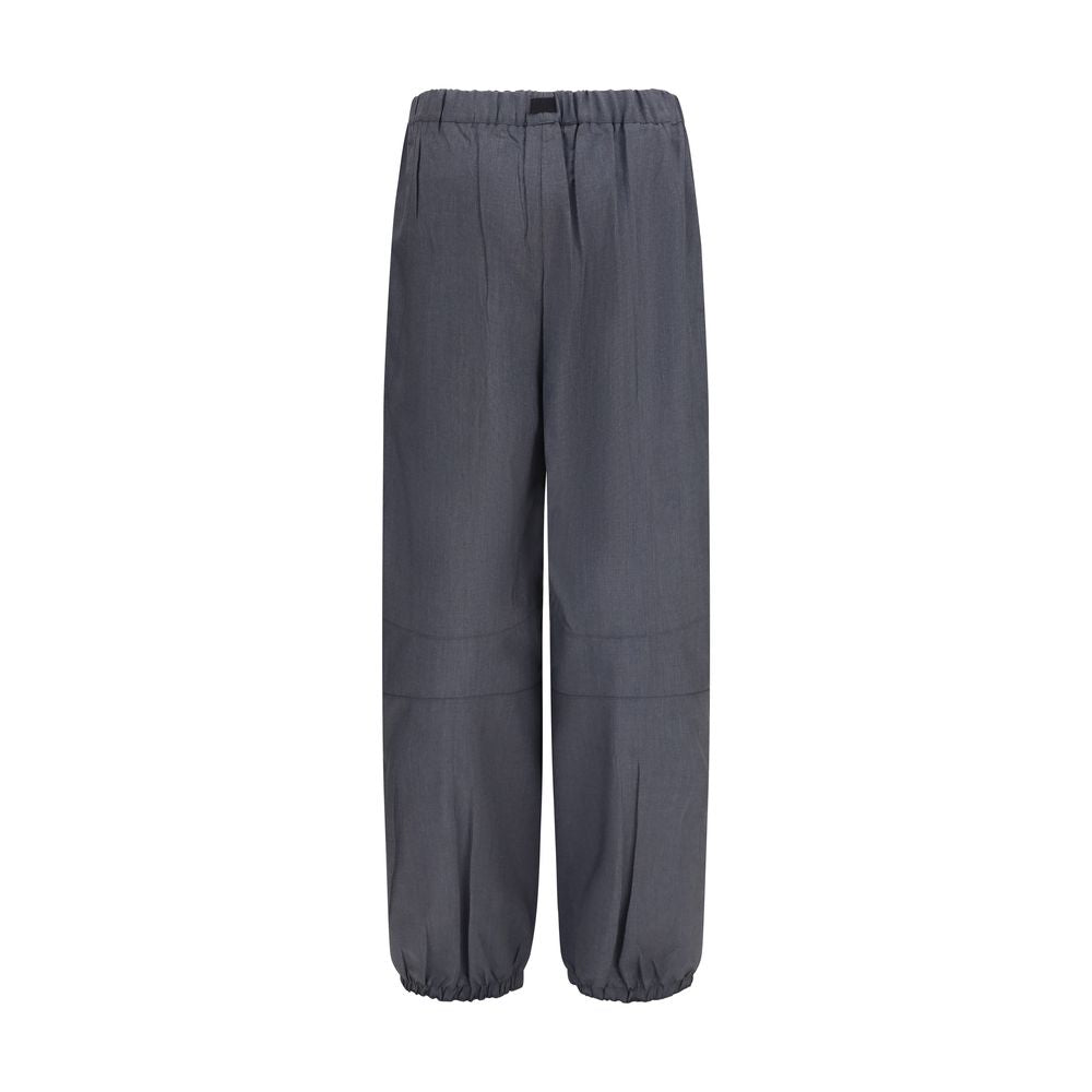 Prada Gray Wool Oves Aries Casual Pants - Elevate Your Elegance