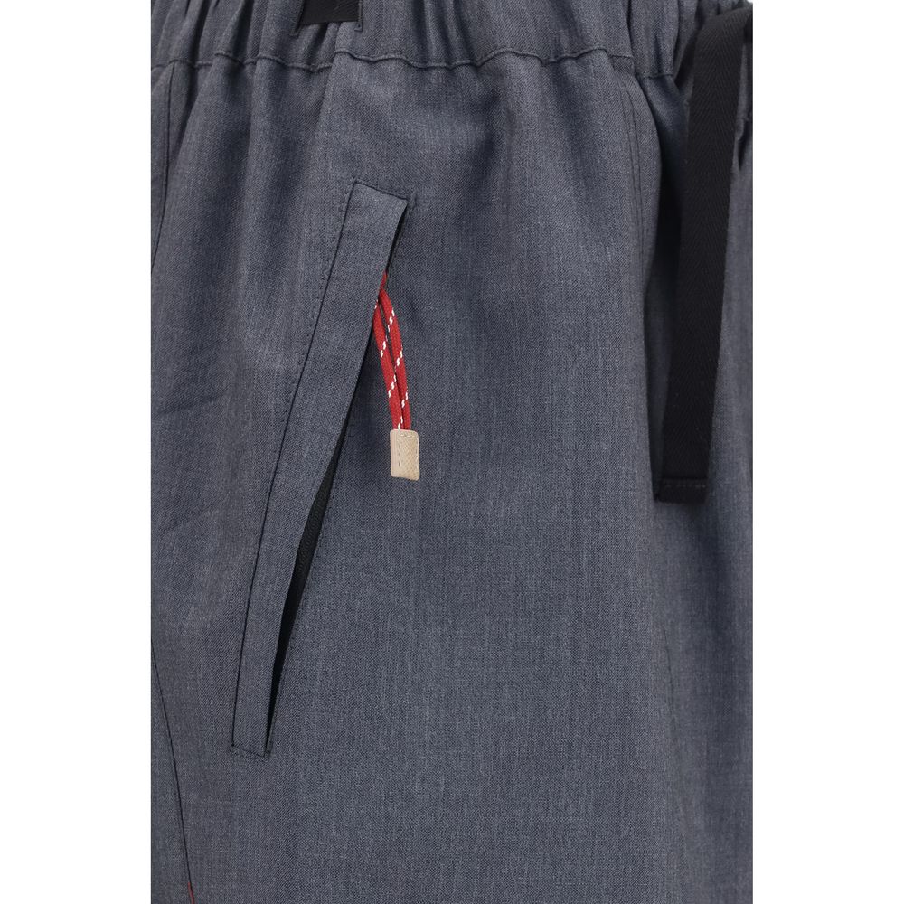 Prada Gray Wool and Mohair Casual Pants - Elevate Your Elegance