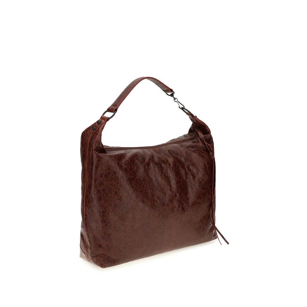 Balenciaga Bordeaux Lamb Ovis Aries Shoulder Bag - Luxury Redefined