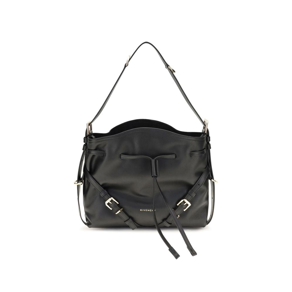 Discover the Givenchy Black Calf Leather Bos Taurus Bucket Bag, a masterpiece of exquisite craftsmanship and luxurious design, perfect for elevating any ensemble.
