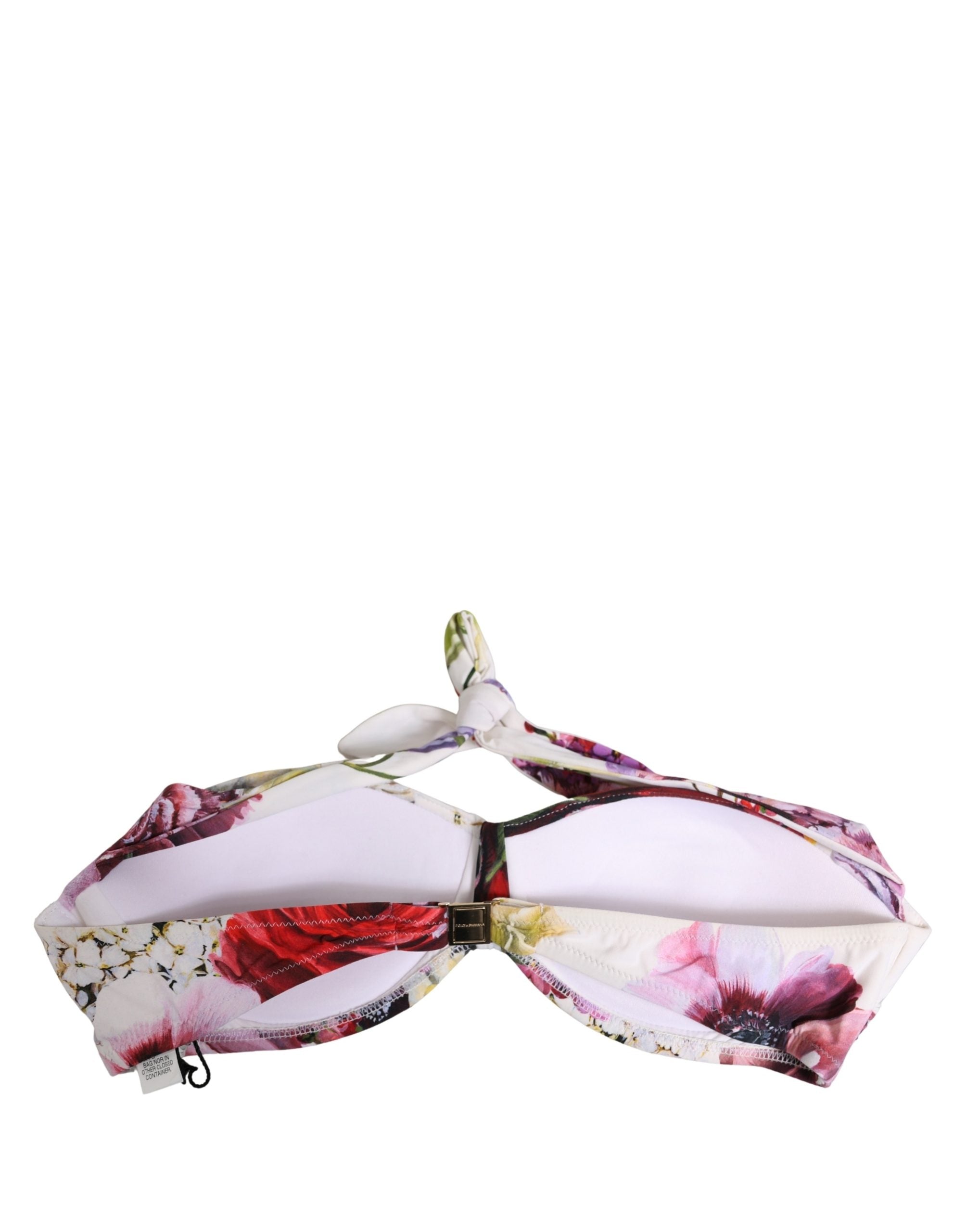 Dolce & Gabbana Floral Print Bikini Top - Exquisite Italian Elegance