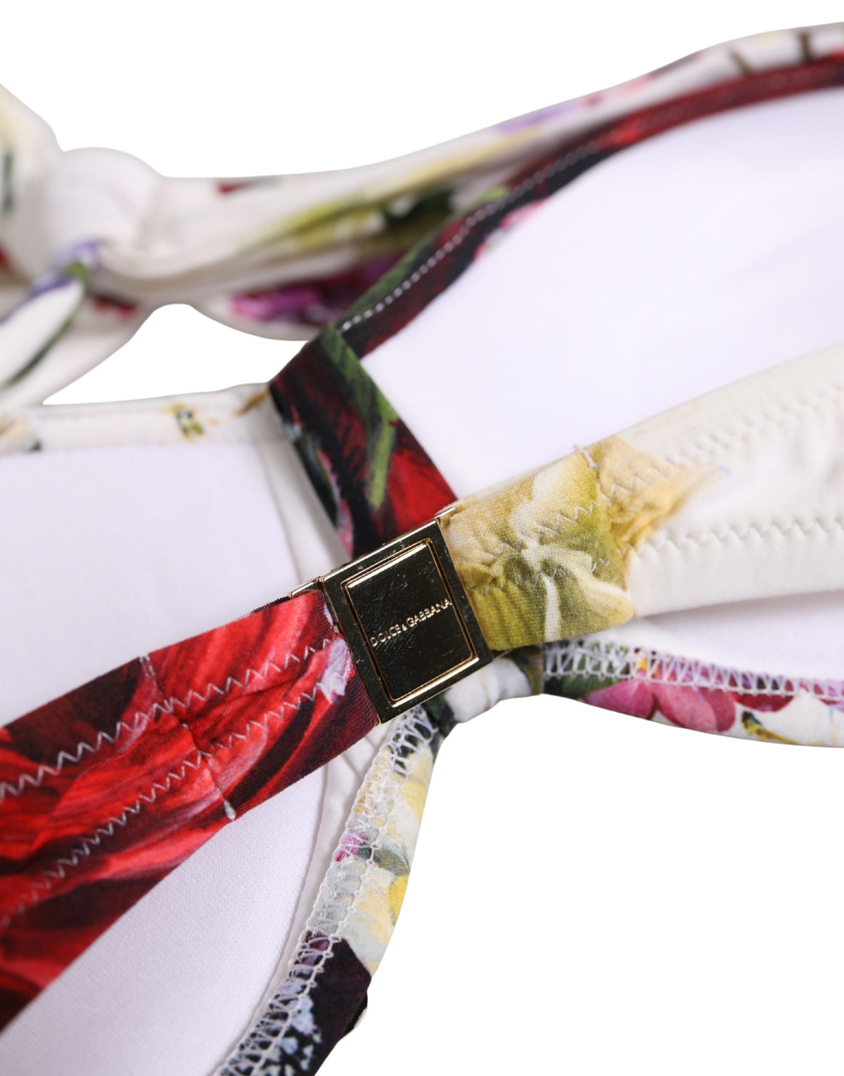 Dolce & Gabbana Floral Print Bikini Top - Exquisite Luxury Swimwear