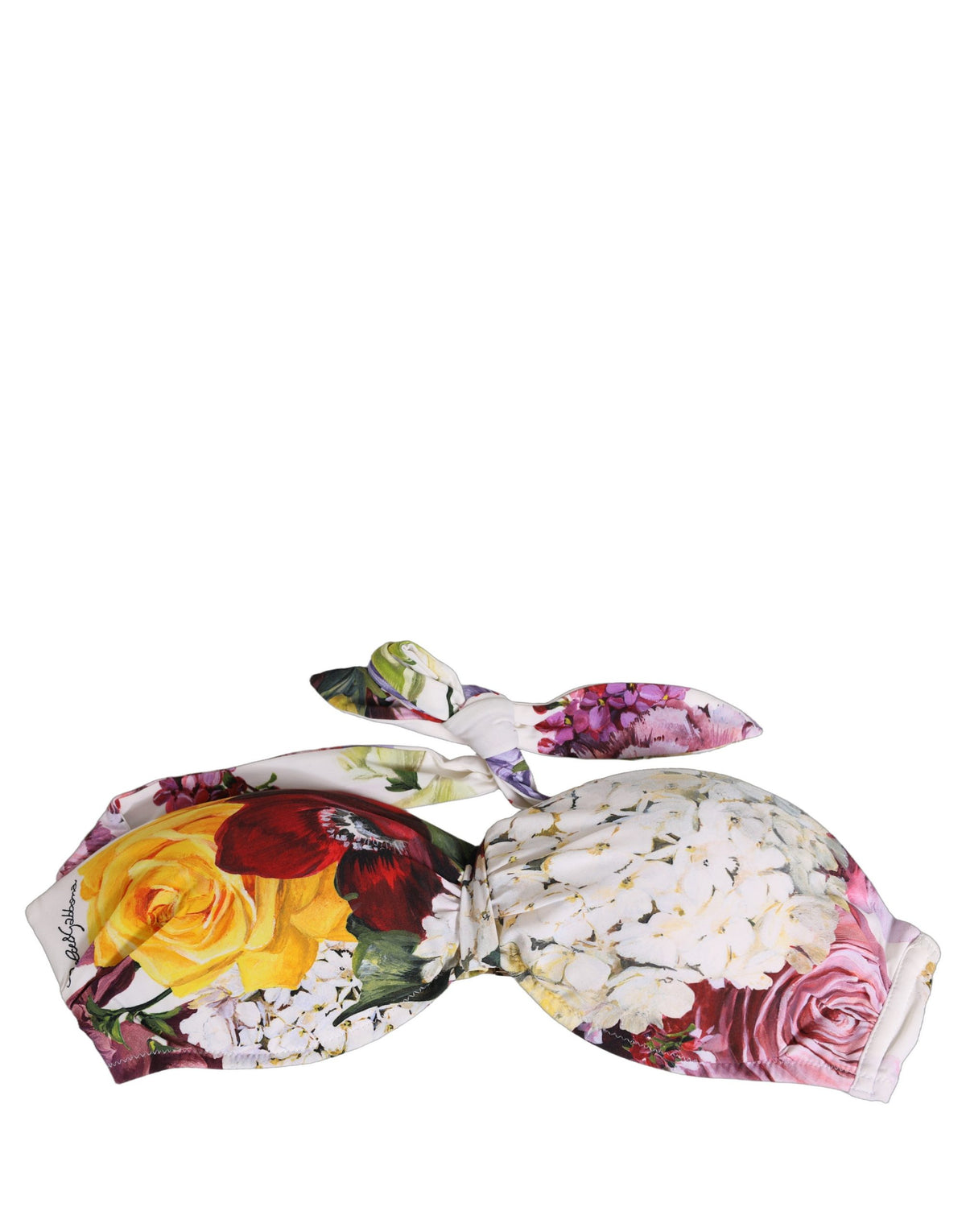 Dolce & Gabbana Floral Print Bikini Top - Exquisite Luxury Swimwear