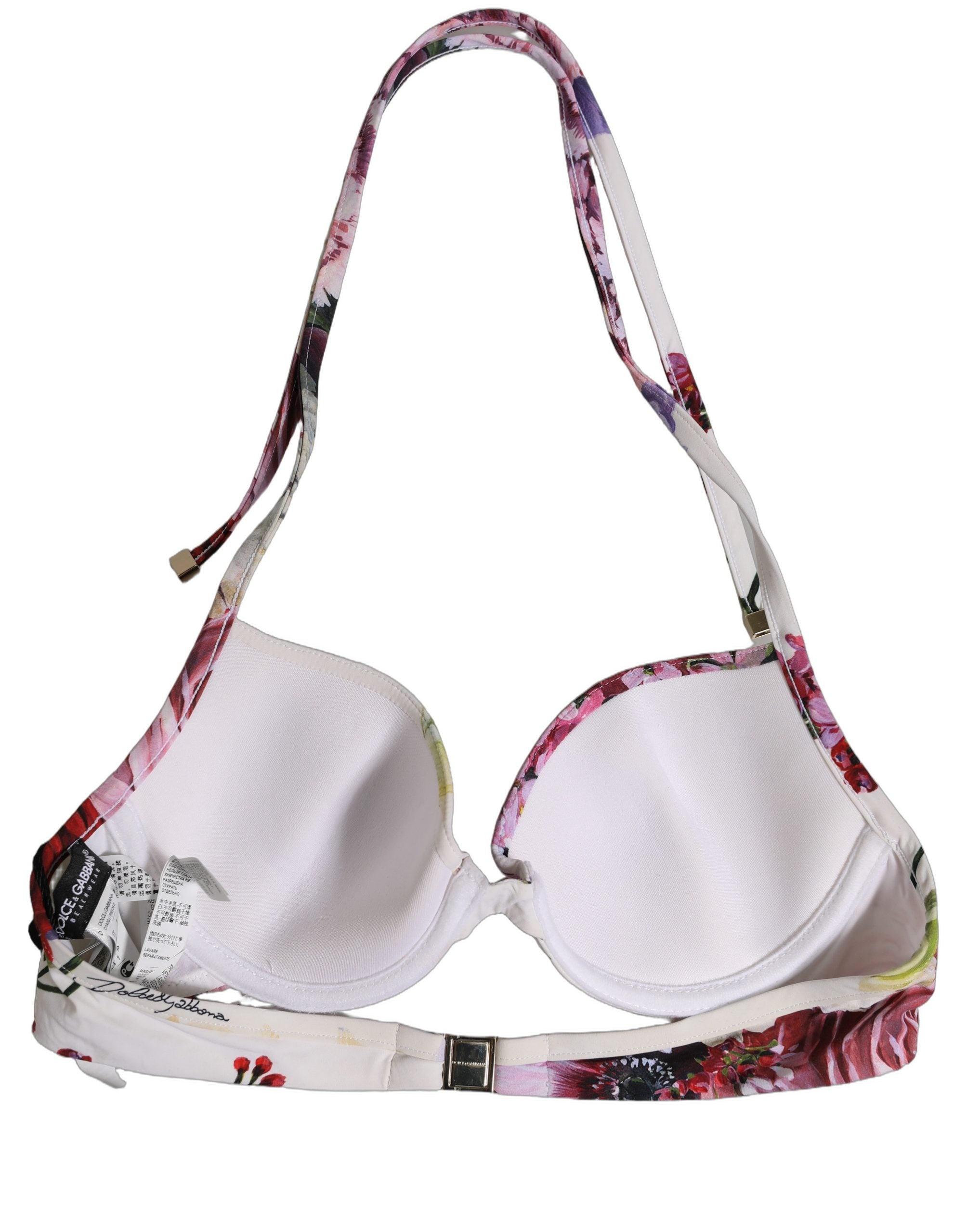 Dolce & Gabbana Floral Print Bikini Top - Luxury Beachwear