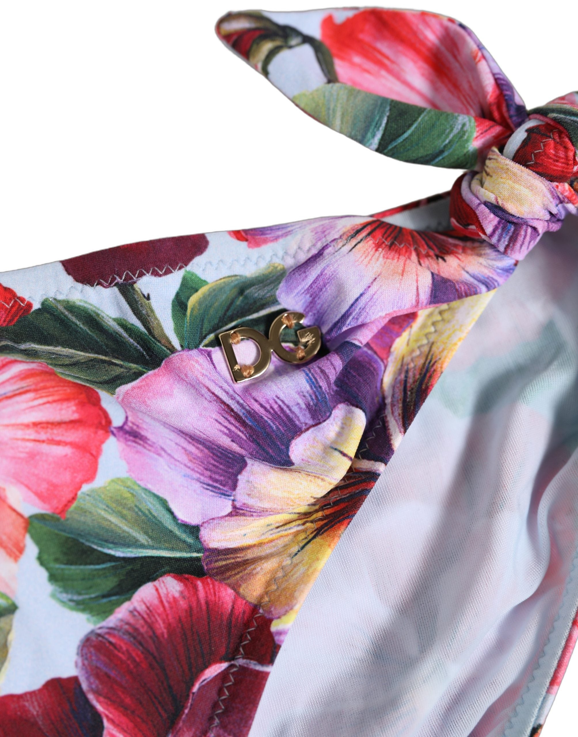 Dolce & Gabbana Floral Print Bikini Bottom - Luxurious Swimwear