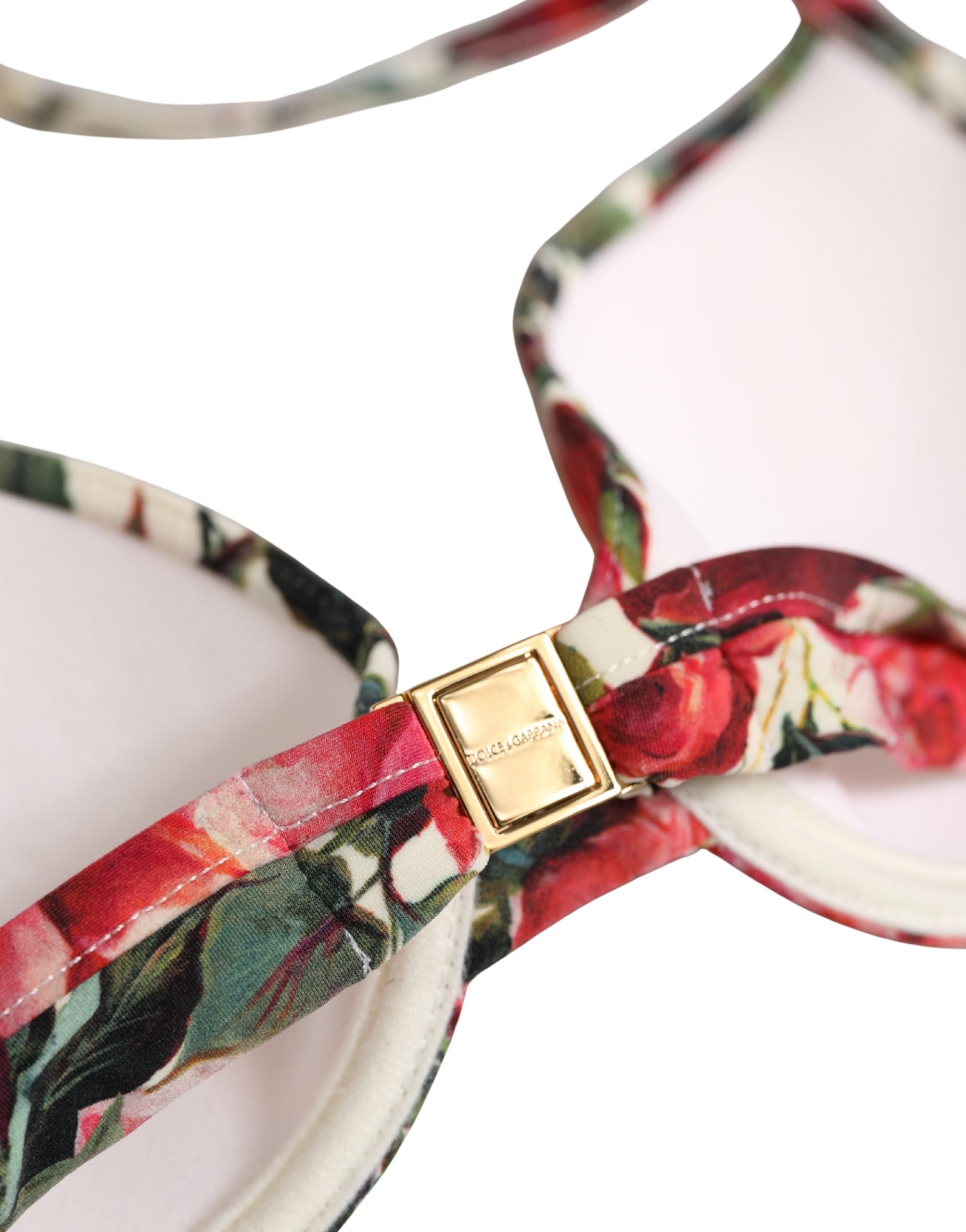 Dolce & Gabbana Floral Print Bikini Top - Exquisite Luxury Swimwear