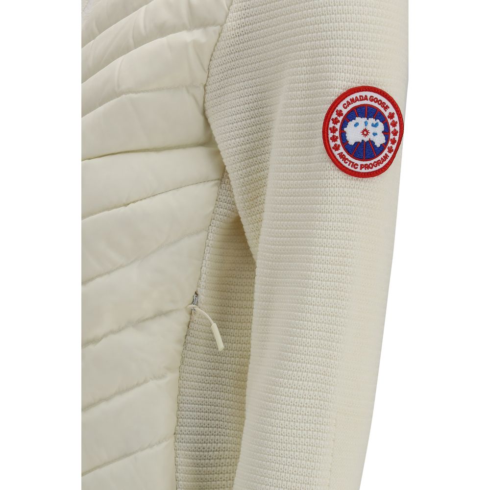 Indulge in the elegance of the Canada Goose Beige Wool Oves Aries Full-Length Jacket, where luxurious wool meets exquisite craftsmanship for a statement of refined style.