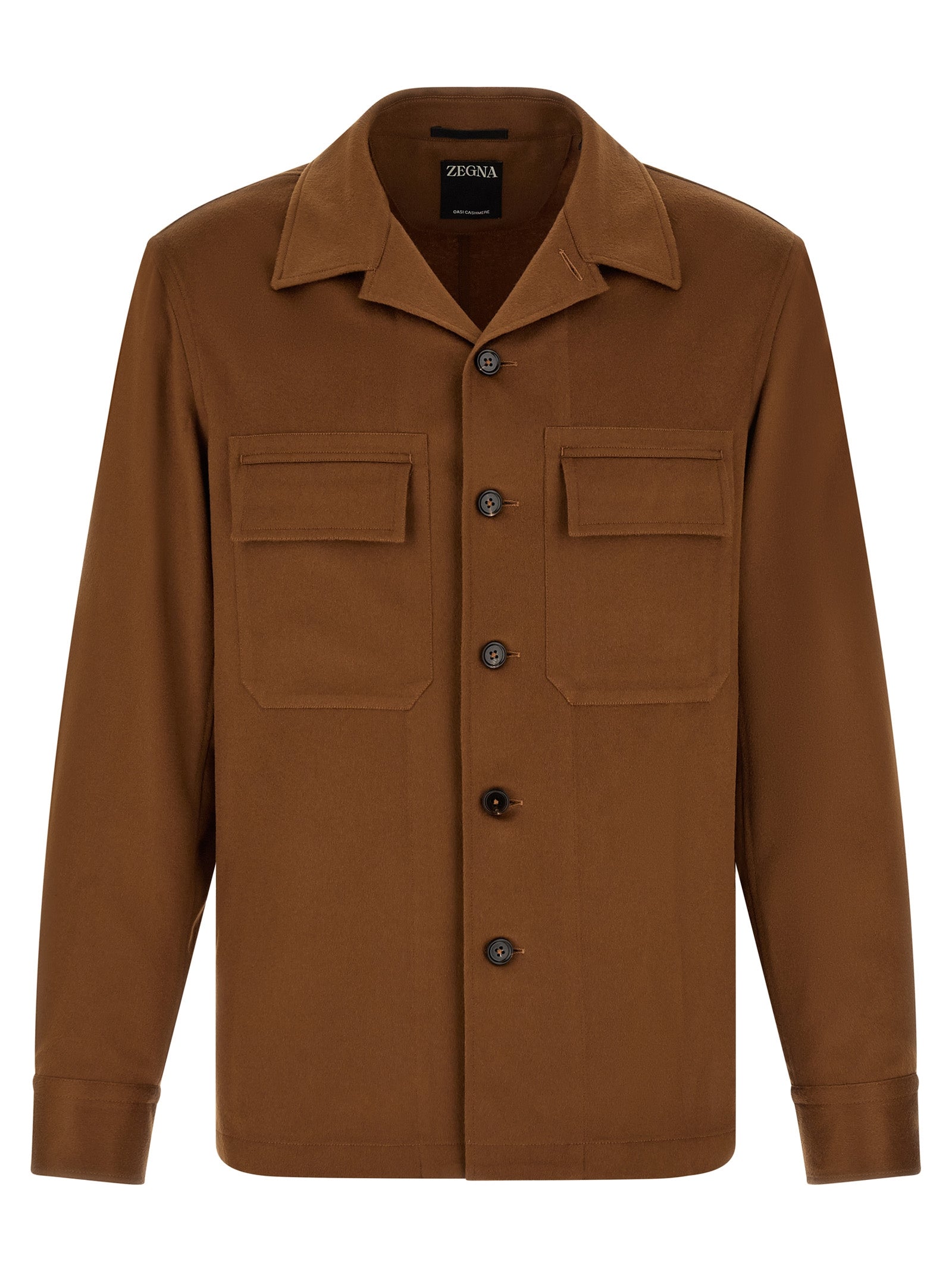 Discover the ZEGNA Brown Cashmere Blouse, an exquisite blend of luxury and sophistication, crafted from pure Oasi cashmere for a timeless, elegant look.