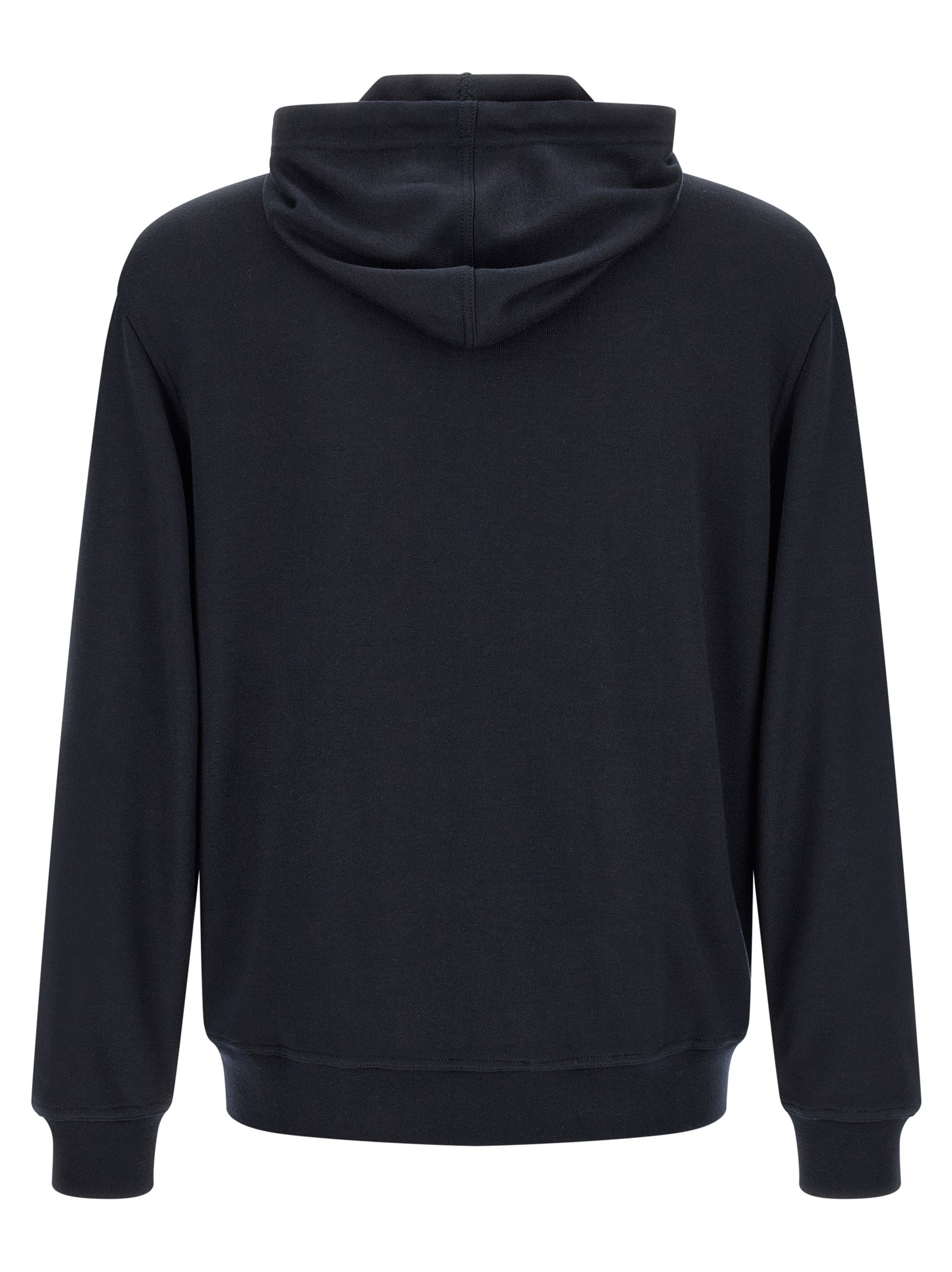 Indulge in the exquisite Brunello Cucinelli Blue Cashmere Sweatshirt, a luxurious blend of cashmere and silk, embodying timeless elegance and unparalleled craftsmanship.