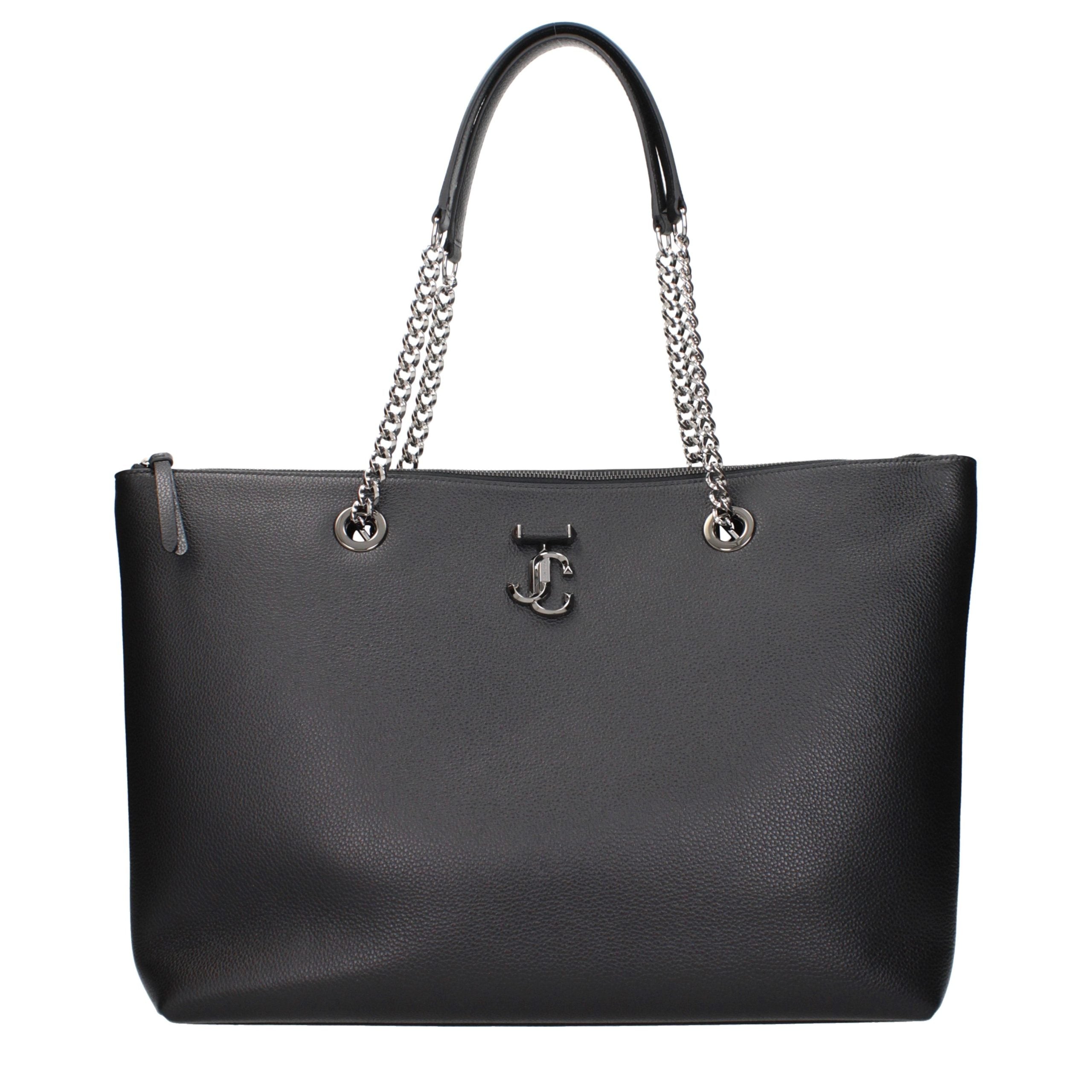 Jimmy Choo Black Leather Shoulder Bag - Timeless Luxury Accessory